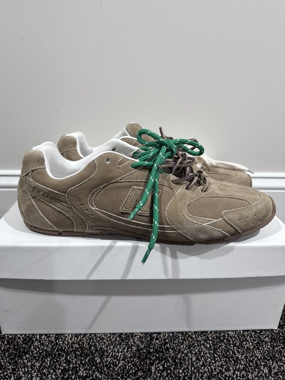 Miu Miu × New Balance Miu Miu x New Balance 530 SL Cinnamon Suede Sneakers Size US 11 / EU 44 - 5 Thumbnail
