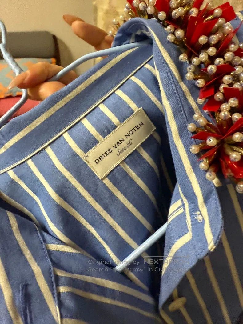 Dries Van Noten Dries Van Noten size:36 Striped Shirt Size US XXS / EU 40 - 4 Thumbnail