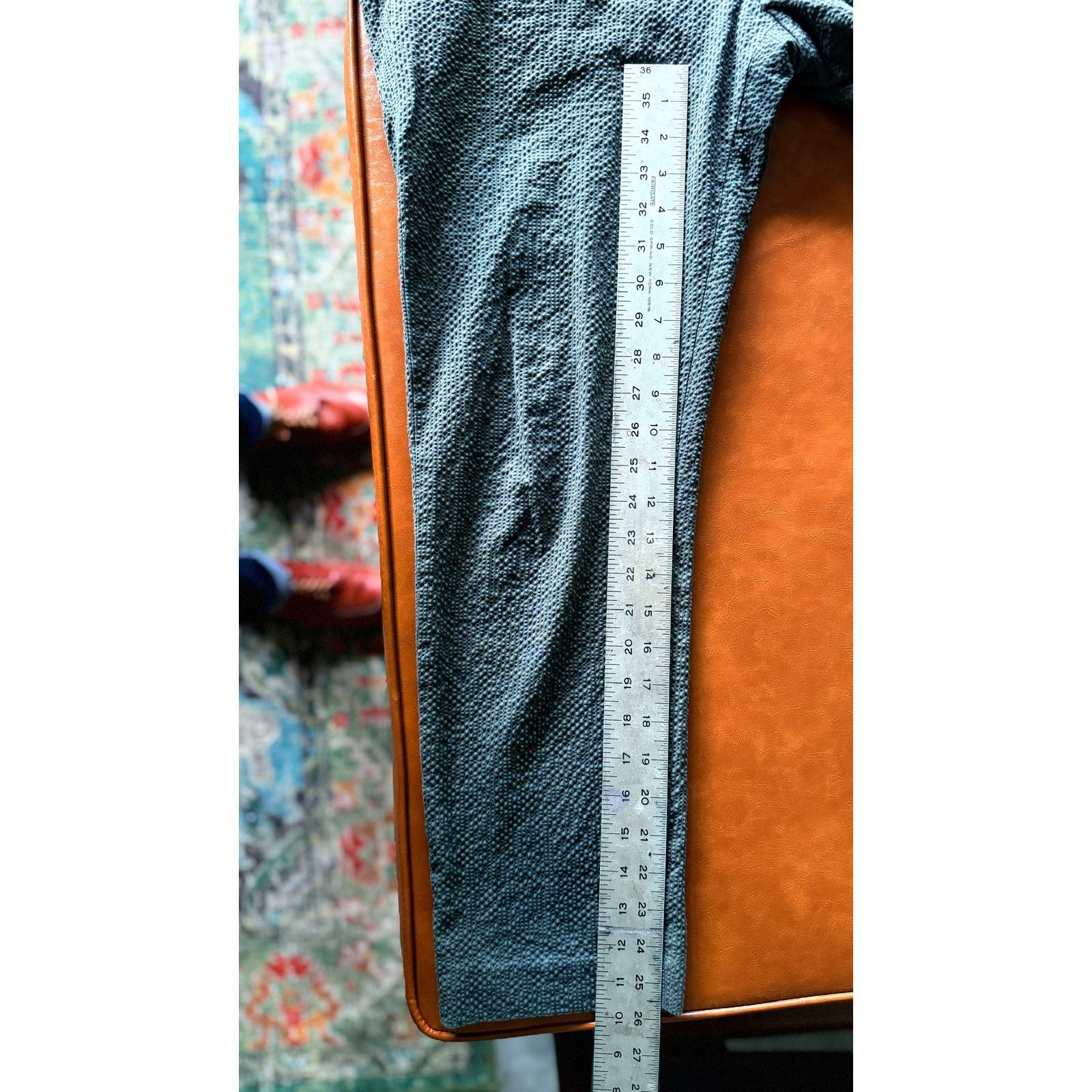 Todd Snyder Todd Snyder Italian Seersucker Sutton Trouser 34x30 Size US 34 / EU 50 - 8 Thumbnail