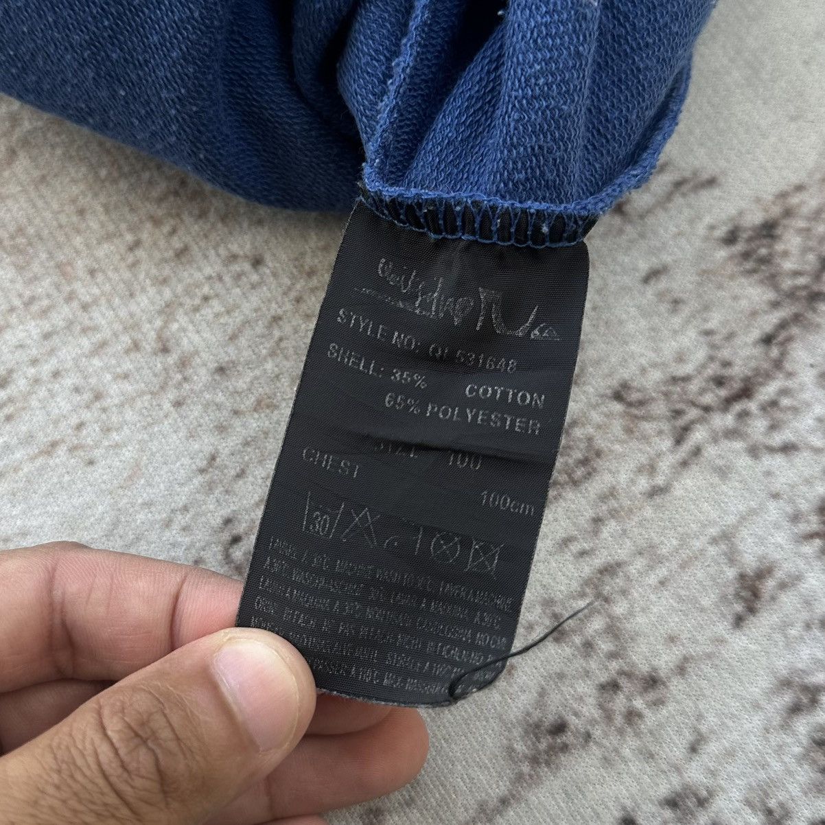 Quicksilver VINTAGE QUICK SILVER SURF&SNOWBOARD EMBROIDERY LOGO HOODIE Size US L / EU 52-54 / 3 - 11 Thumbnail