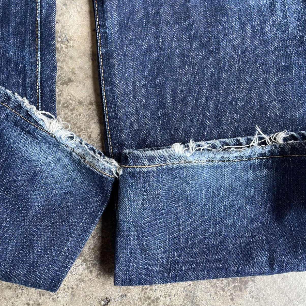 Edwin 🔥Vintage Edwin 404 Stoned Washed Ripped Distress Denim Jeans Size US 37 - 7 Thumbnail