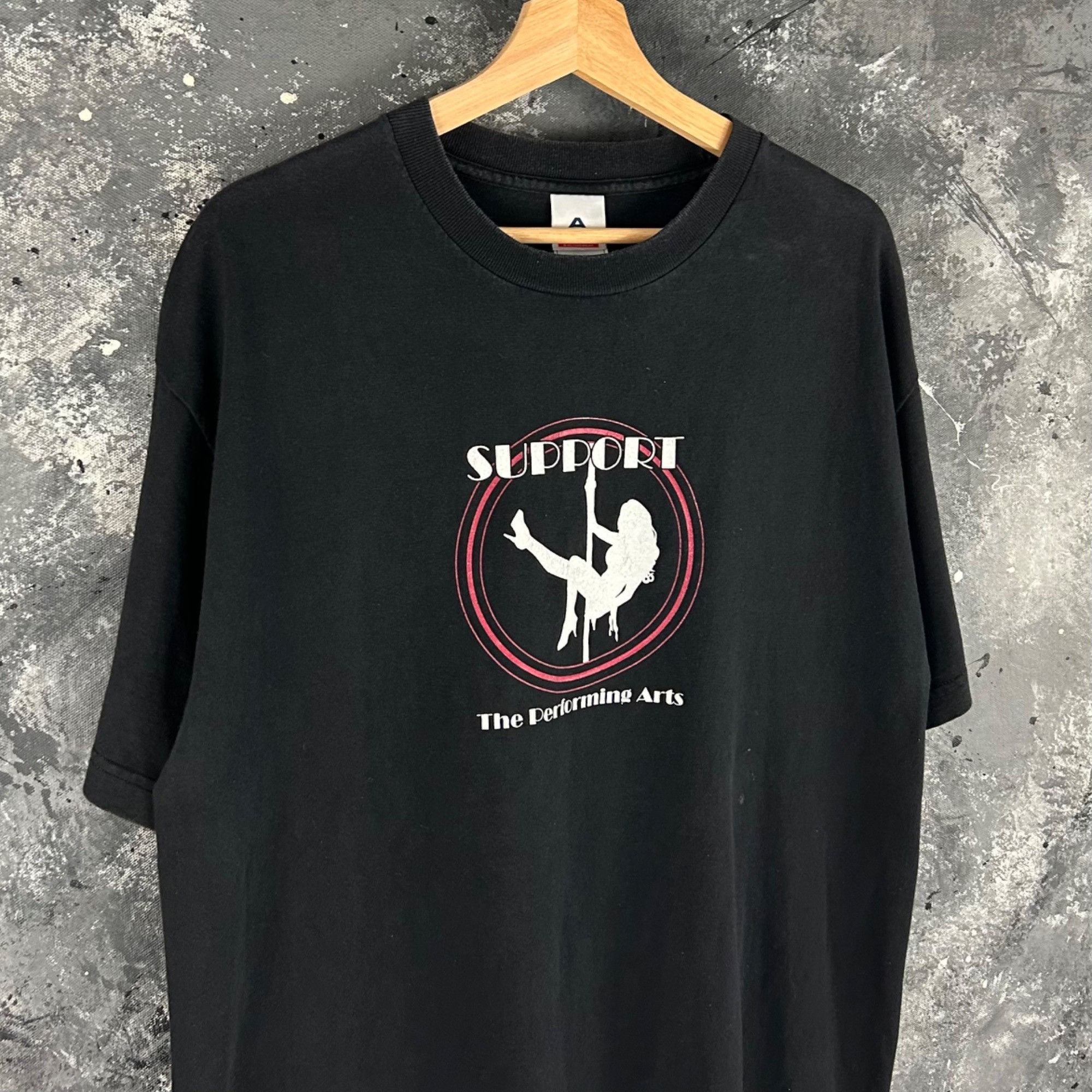 Vintage Vintage 1990’s Stripper humor black shirt Size US XL / EU 56 / 4 - 2 Thumbnail