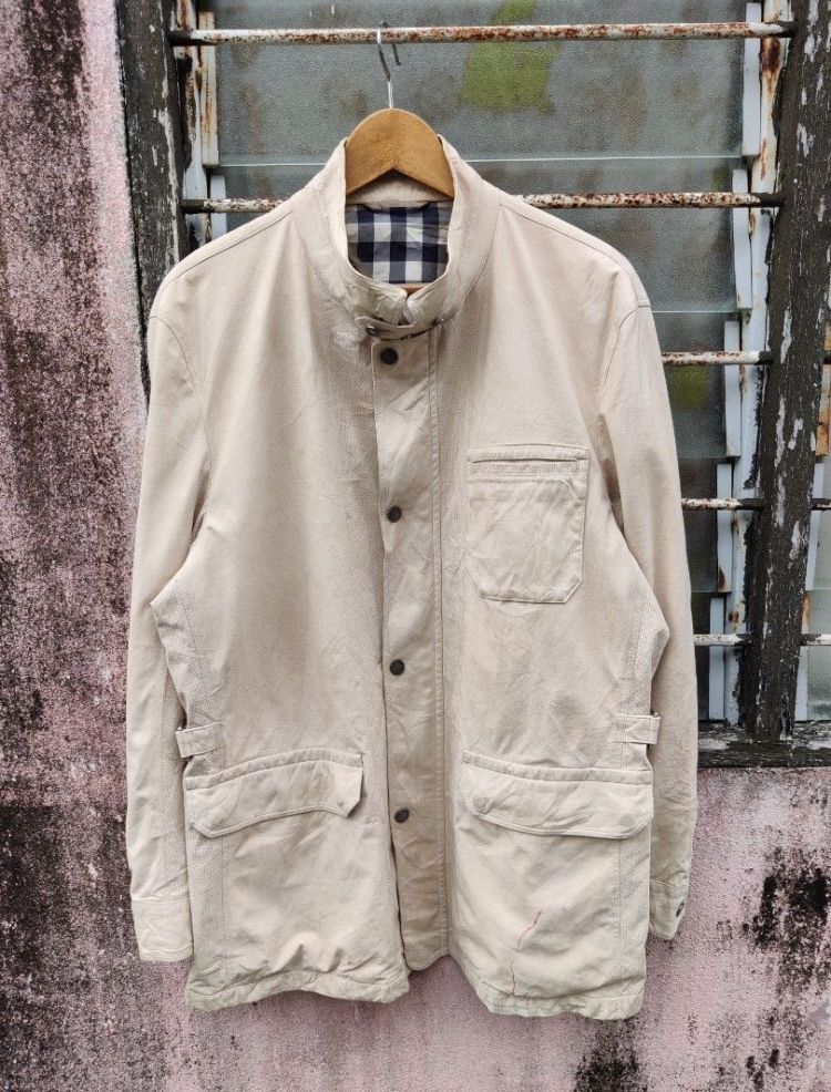 Burberry × Vintage Vintage Burberry Novacheck Synthetic Leather Jacket Size US S / EU 44-46 / 1 - 4 Thumbnail