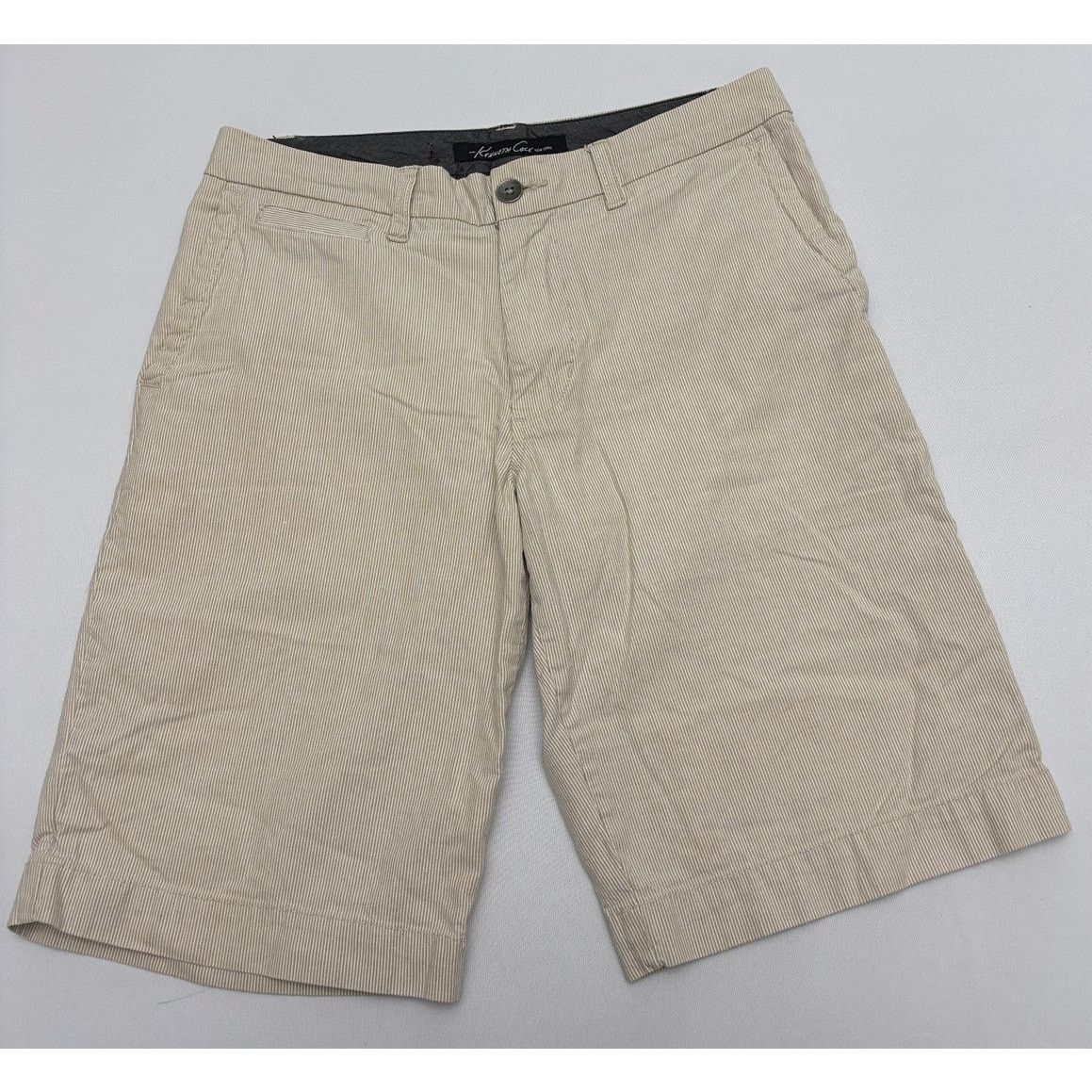 Kenneth Cole KENNETH COLE Men's Size 28 Pinstripe Flat Front 10" Shorts Size US 28 / EU 44 - 5 Thumbnail