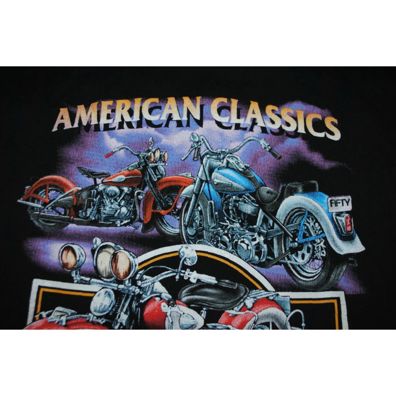 Harley Davidson VINTAGE Harley-Davidson AMERICAN CLASSIC T-shirt XL Black 1992 3D EMBLEM BIG DADDY RAT Mens XL Size US XL / EU 56 / 4 - 2 Thumbnail