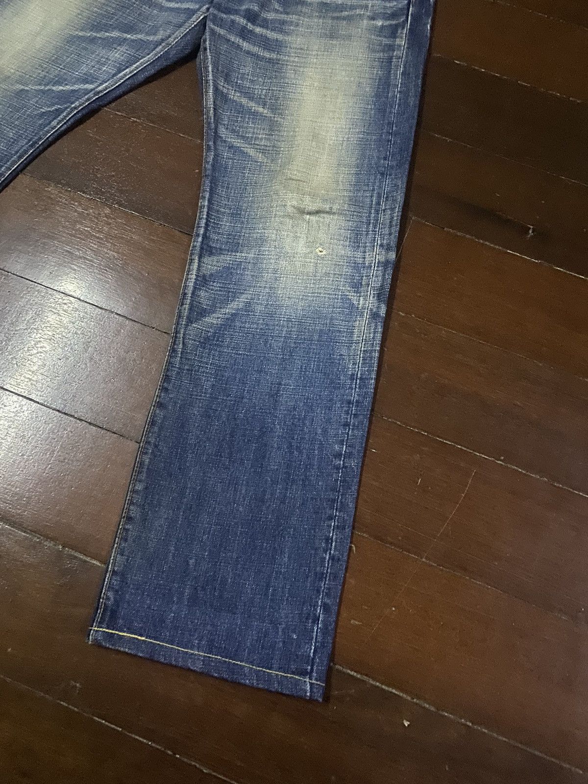 Eternal × Japanese Brand × Warehouse Rare Eternal Japan Distressed Denim mud wash clawmark Jeans Size US 35 - 13 Thumbnail