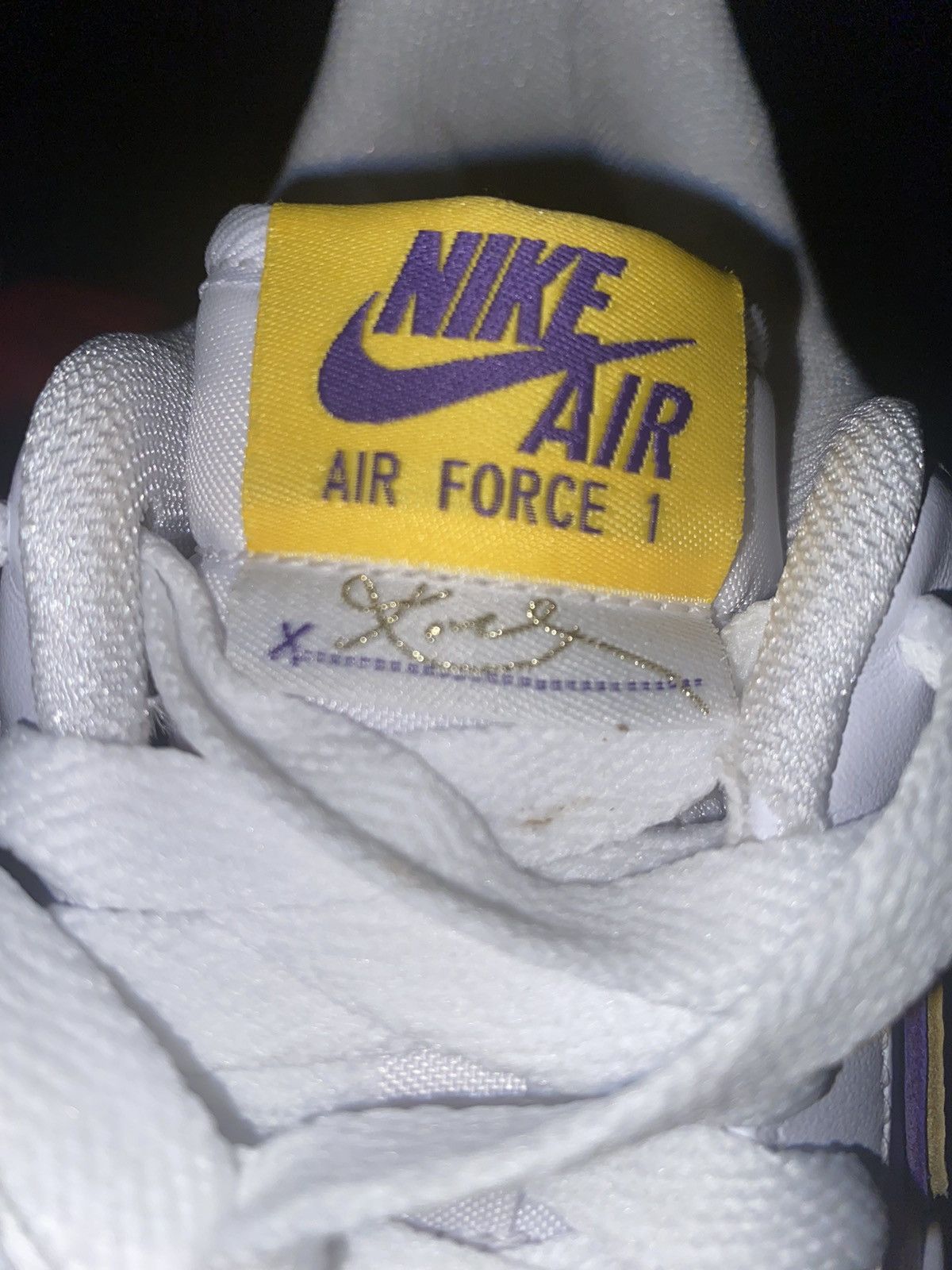 Nike Nike Air Force 1 Low Retro Qs “Kobe Bryant Lakers Home” Size US 9.5 / EU 42-43 - 10 Thumbnail