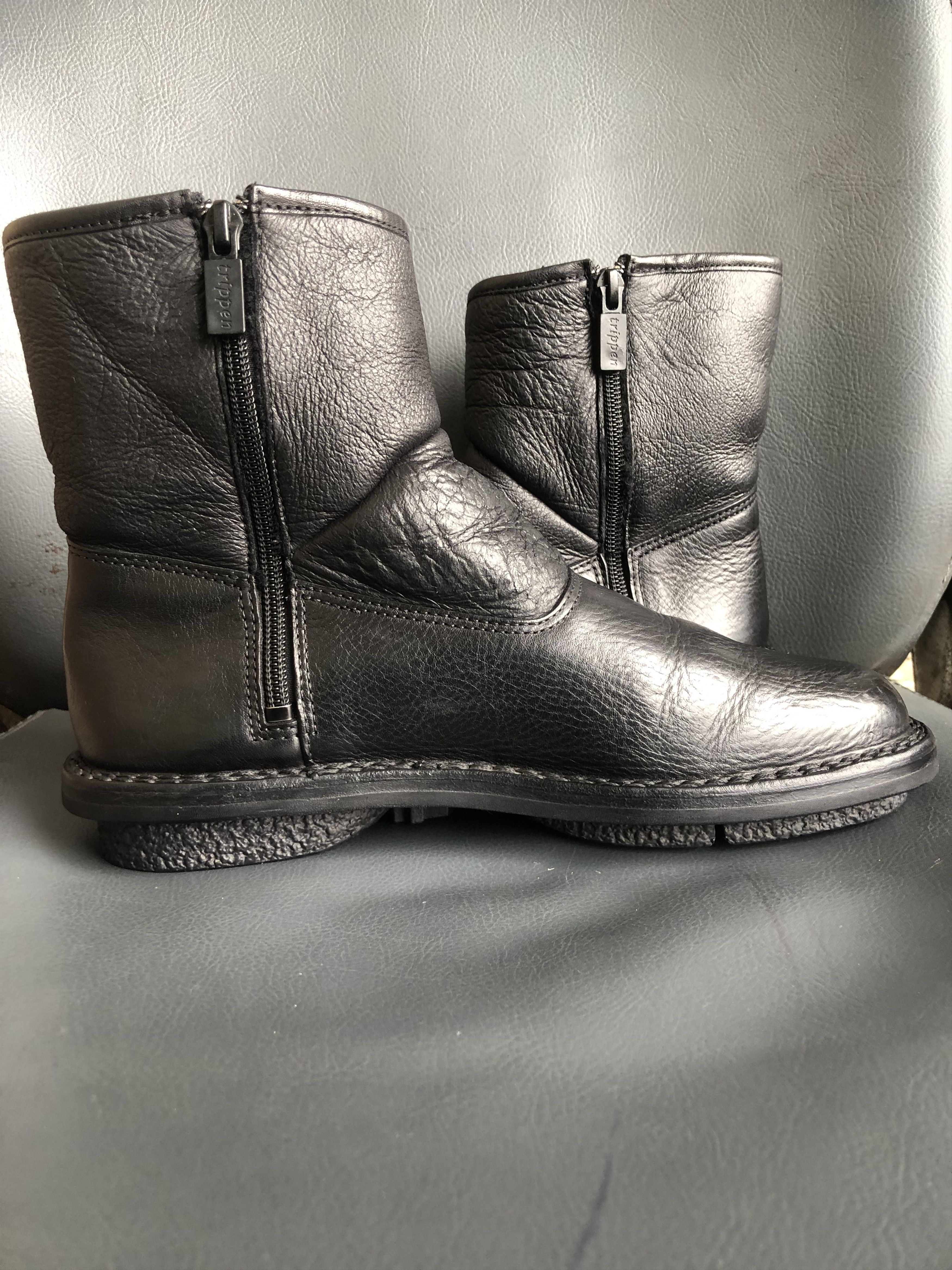 Trippen Trippen Black Calfskin Leather Women’s Boot Size 37 Size US 6.5 / IT 36.5 - 5 Thumbnail