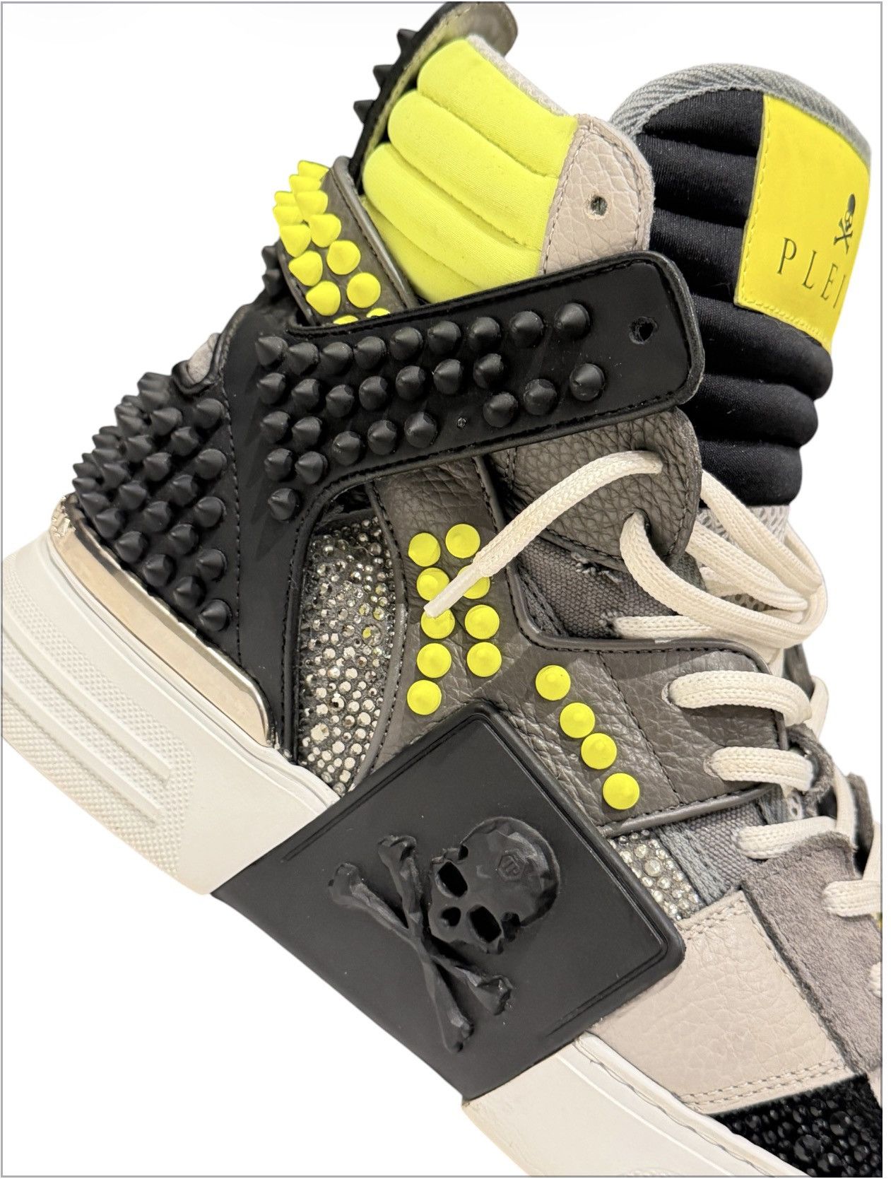 Philipp Plein Philipp Plein Phantom Kicks Studded Hi-Top Sneakers Size US 9 / EU 42 - 7 Thumbnail