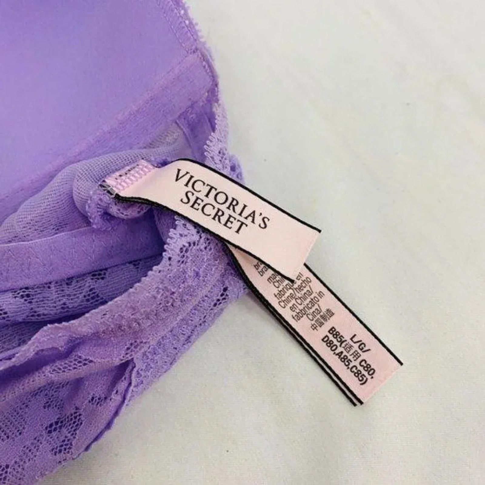 Victoria's Secret Victoria's Secret Plunge Lined Bralette Lavender Women Large Size ONE SIZE - 5 Thumbnail