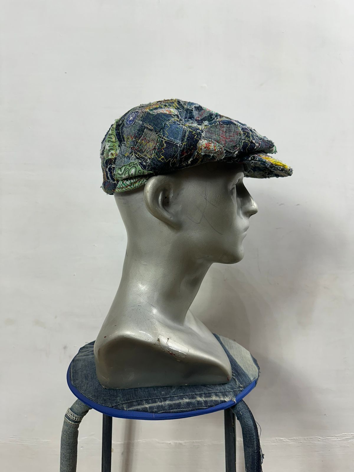 Other Custom Made Paisley denim Patchwork Newsboy Hats Size ONE SIZE - 4 Thumbnail