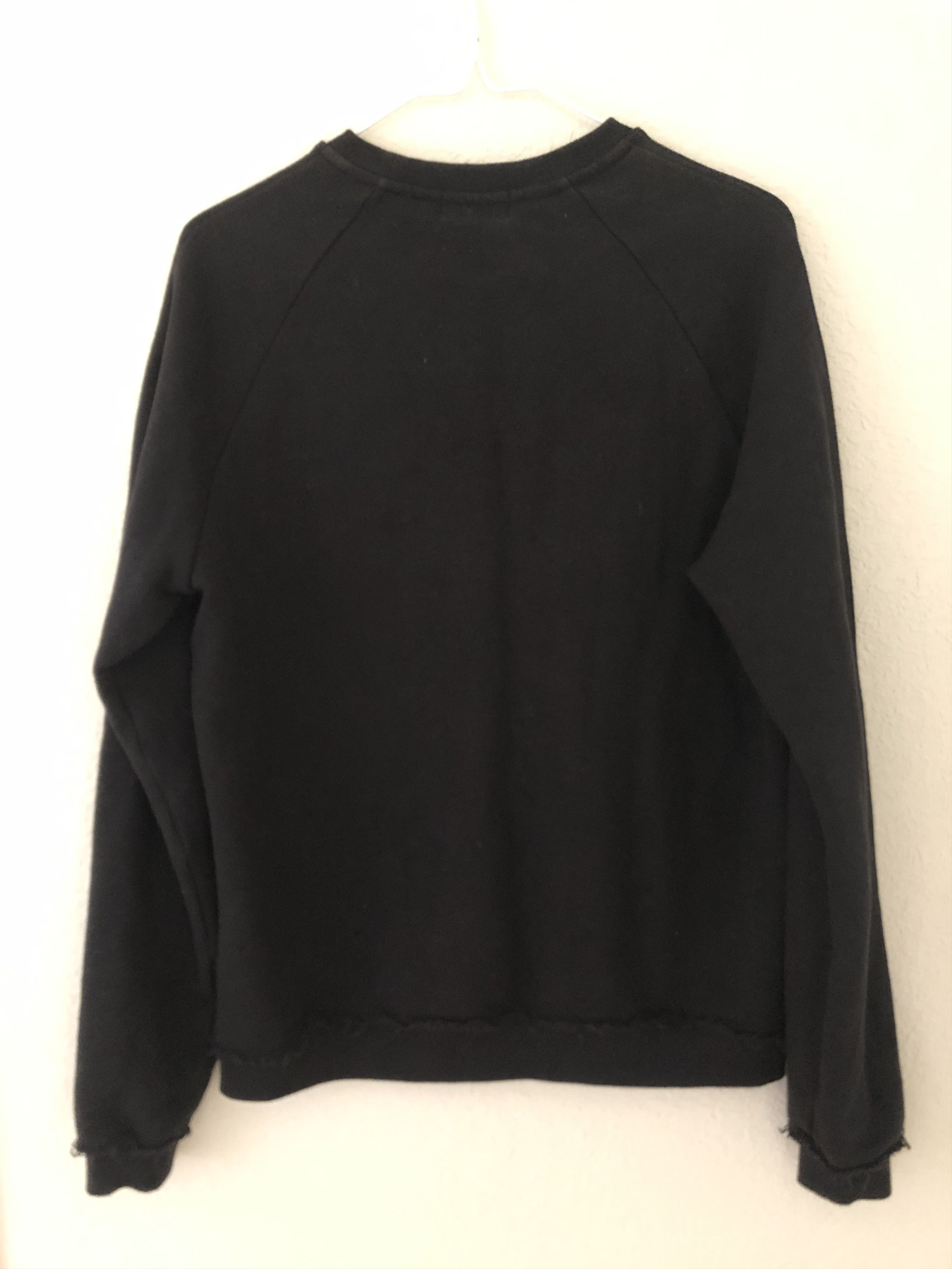 John Elliott Black Raw Edge Pullover Size US XS / EU 42 / 0 - 2 Thumbnail