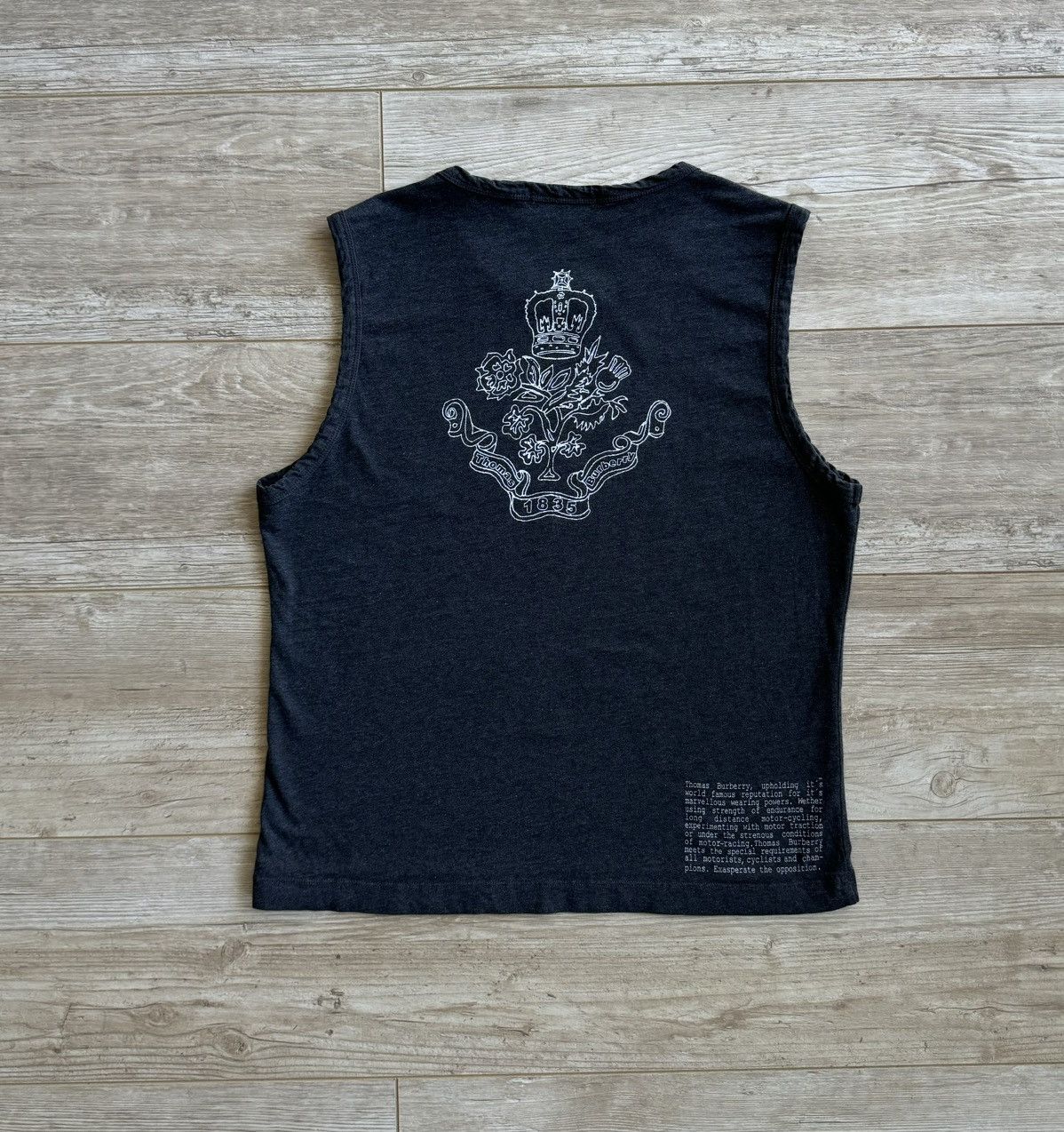 Burberry Thomas Burberry Motorbike Logo Sleeveless Shirt Size M / US 6-8 / IT 42-44 - 4 Thumbnail