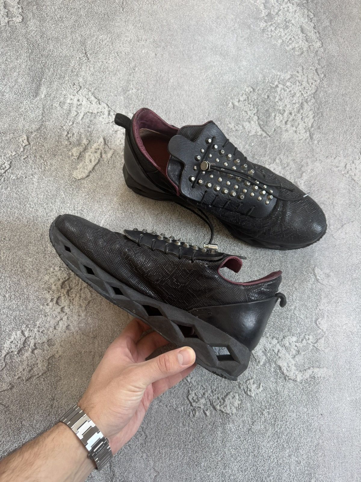 A.S.98 AirStep AS98 Size 41 Leather Sneakers Shoes Rhinestones Size US 8.5 / EU 41-42 - 4 Thumbnail