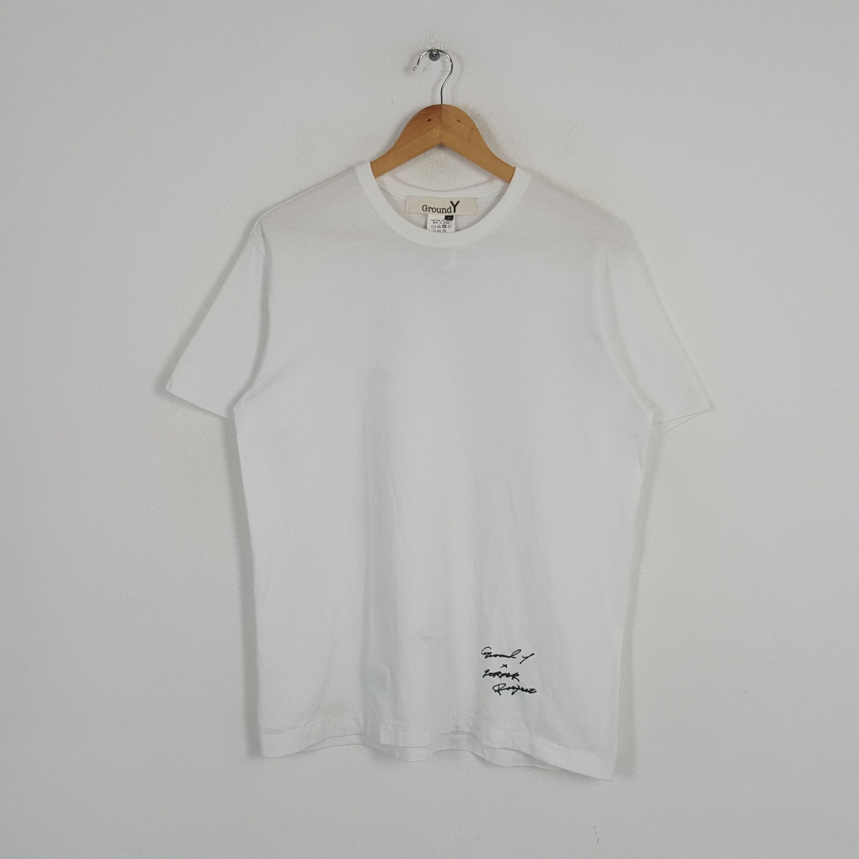 Ground Y × Vintage × Yohji Yamamoto Vintage Ground Y by Yohji Yamamoto Crossover Tshirt Size US L / EU 52-54 / 3 - 3 Thumbnail