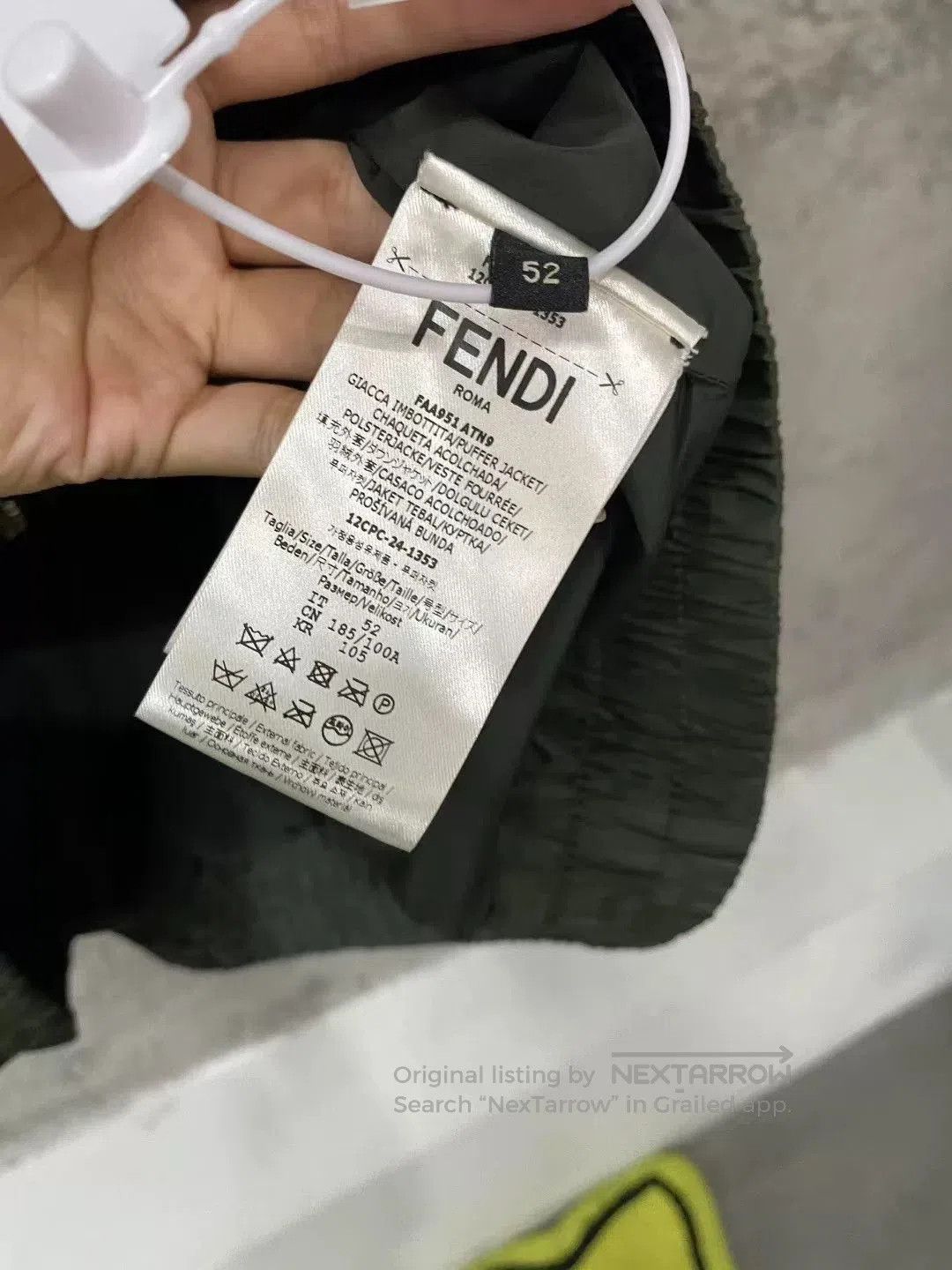Fendi Fendi Green Monogram Print Jacket. Size US L / EU 52-54 / 3 - 6 Thumbnail