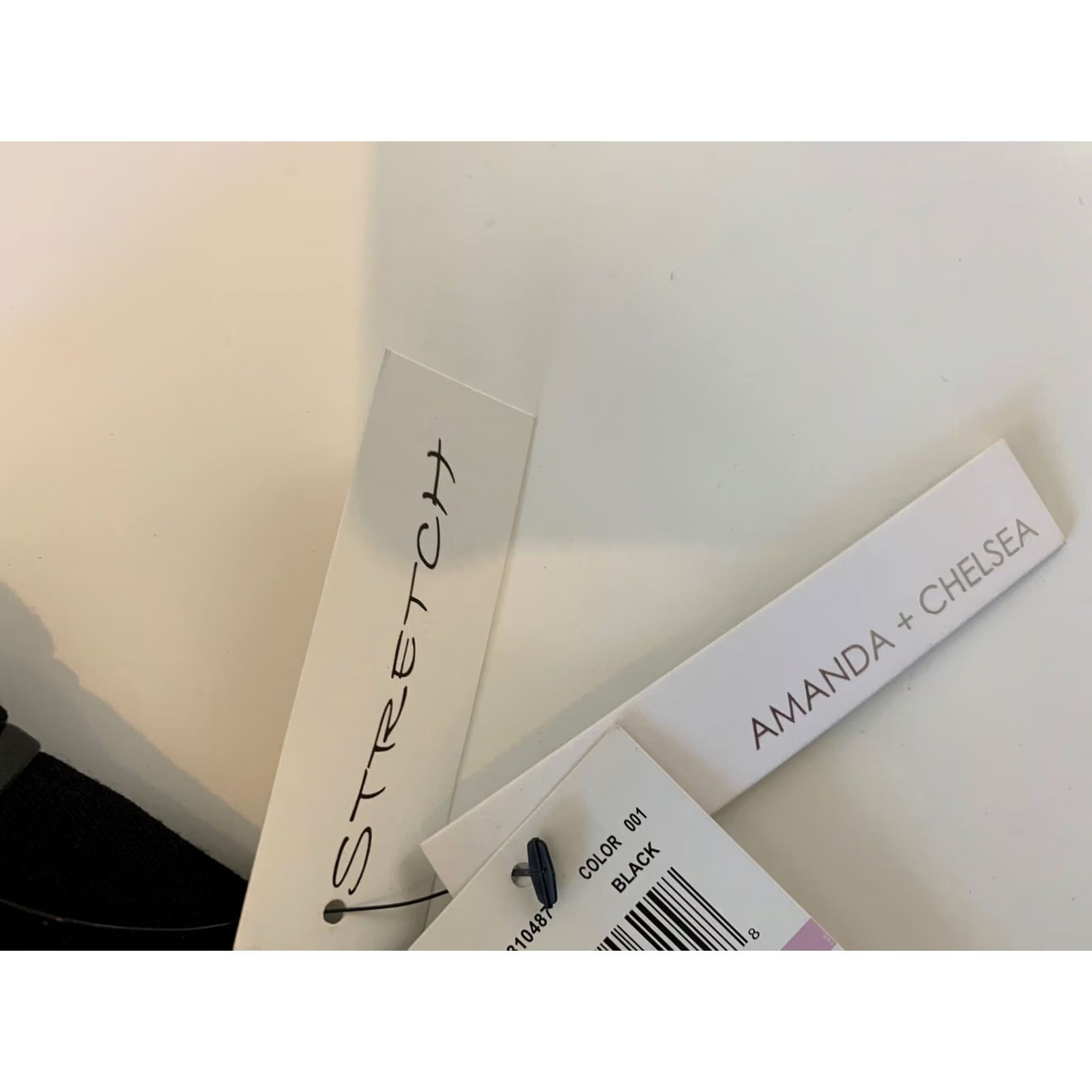 Vintage Amanda + Chelsea Black Stretch Pencil Skirt Women's Size 6 Knee Length NWT 6 Black Skirt Womens Mens Girls Boys Size 28" / US 6 / IT 42 - 3 Thumbnail