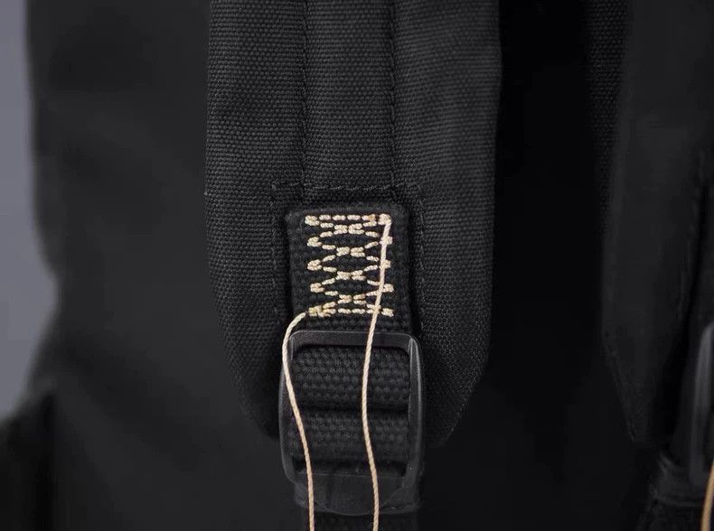 Acne Studios Acne Studios FW20 Black Untrimmed Canvas Backpack Size ONE SIZE - 5 Thumbnail