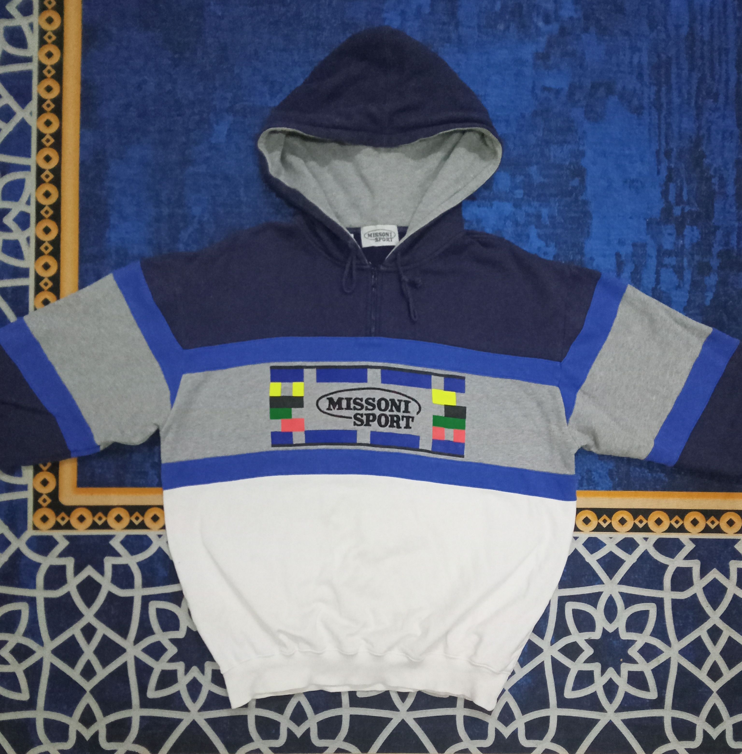 Missoni Missoni Sport Vintage Hoodie Size US L / EU 52-54 / 3 - 1 Thumbnail