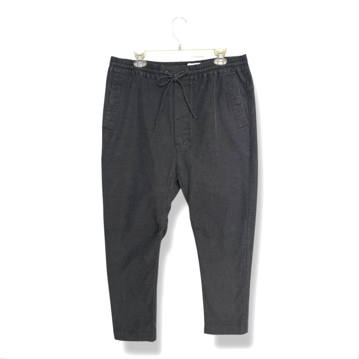 Chapter Chapter AW15 Drop Crotch Cropped Linen Jogger Pants Size 36 Size US 36 / EU 52 - 2 Thumbnail