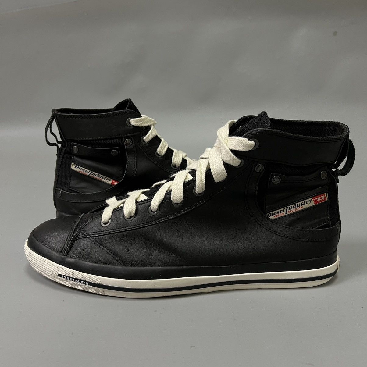 Diesel Diesel Avant Garde Leather Shoes y2k high trainers vintage Size US 12 / EU 45 - 13 Thumbnail