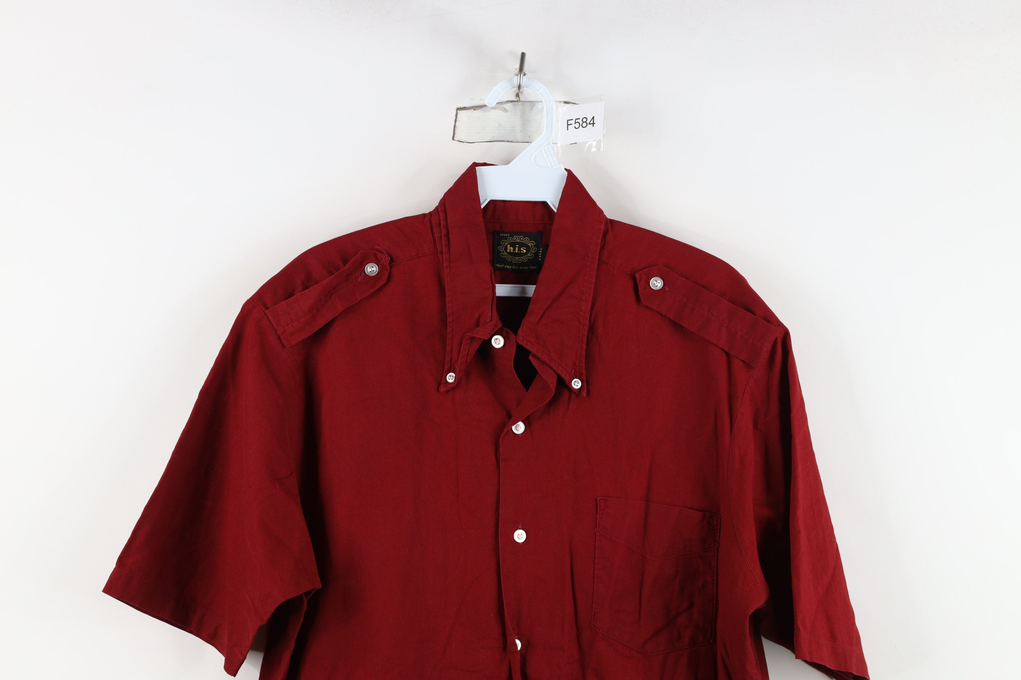 Vintage Vintage 70s Streetwear Military Bush Collared Button Shirt Size US L / EU 52-54 / 3 - 2 Thumbnail