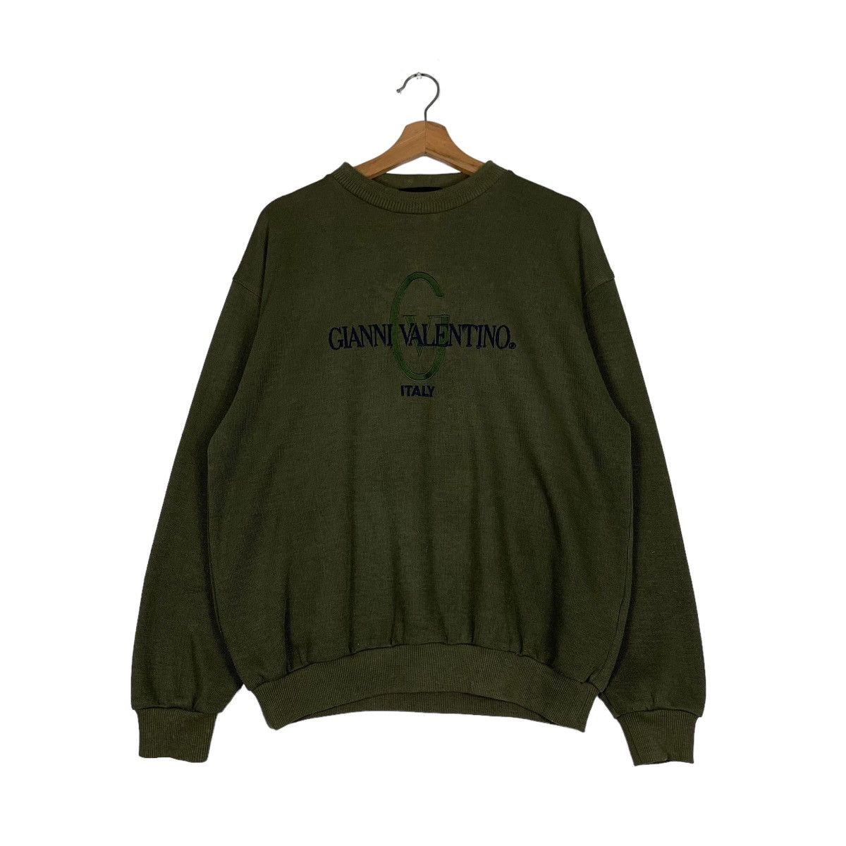 Gianni Valentino GIANNI VALENTINO Embroidery Big Logo Sweatshirts #0618-C29 Size US L / EU 52-54 / 3 - 1 Thumbnail