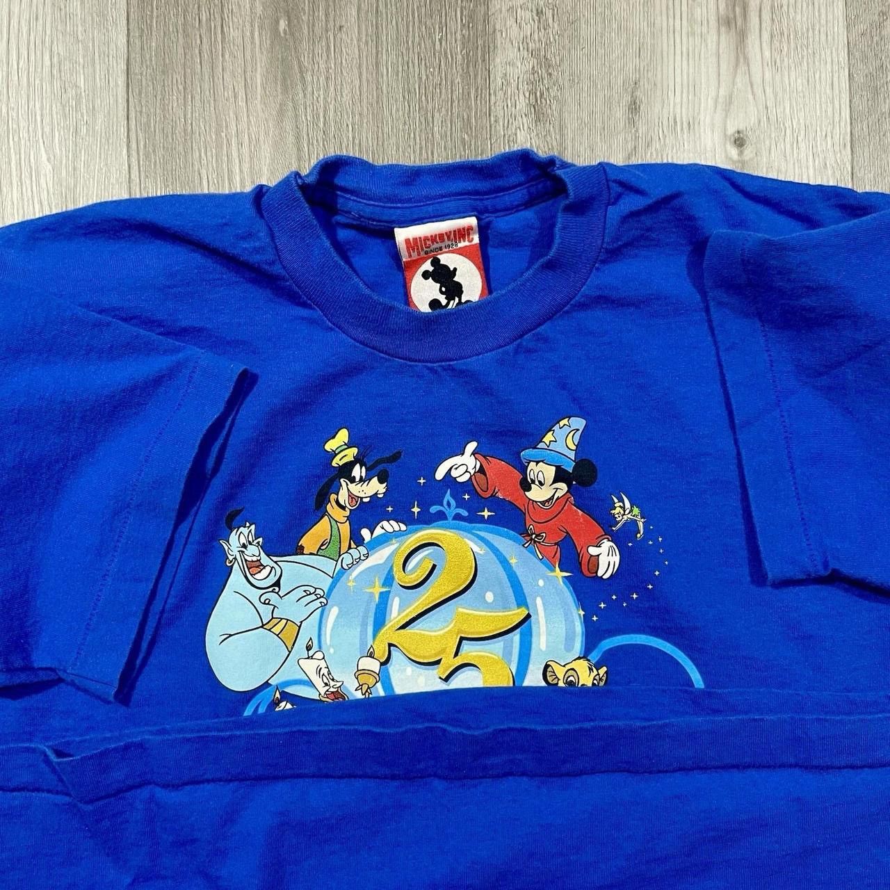 Disney × Mickey Inc × Vintage Vintage 1997 Walt Disney 25th Anniversary Exclusive Tshirt Size US XL / EU 56 / 4 - 7 Thumbnail