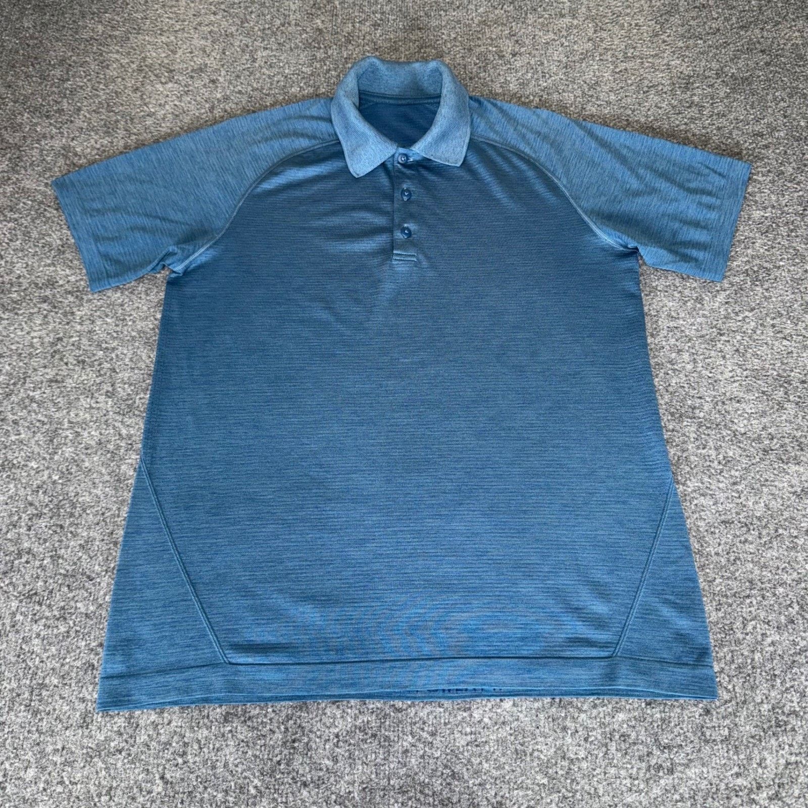 Lululemon Lululemon Polo Shirt Mens M Blue Short Sleeve Performance Size US M / EU 48-50 / 2 - 1 Thumbnail