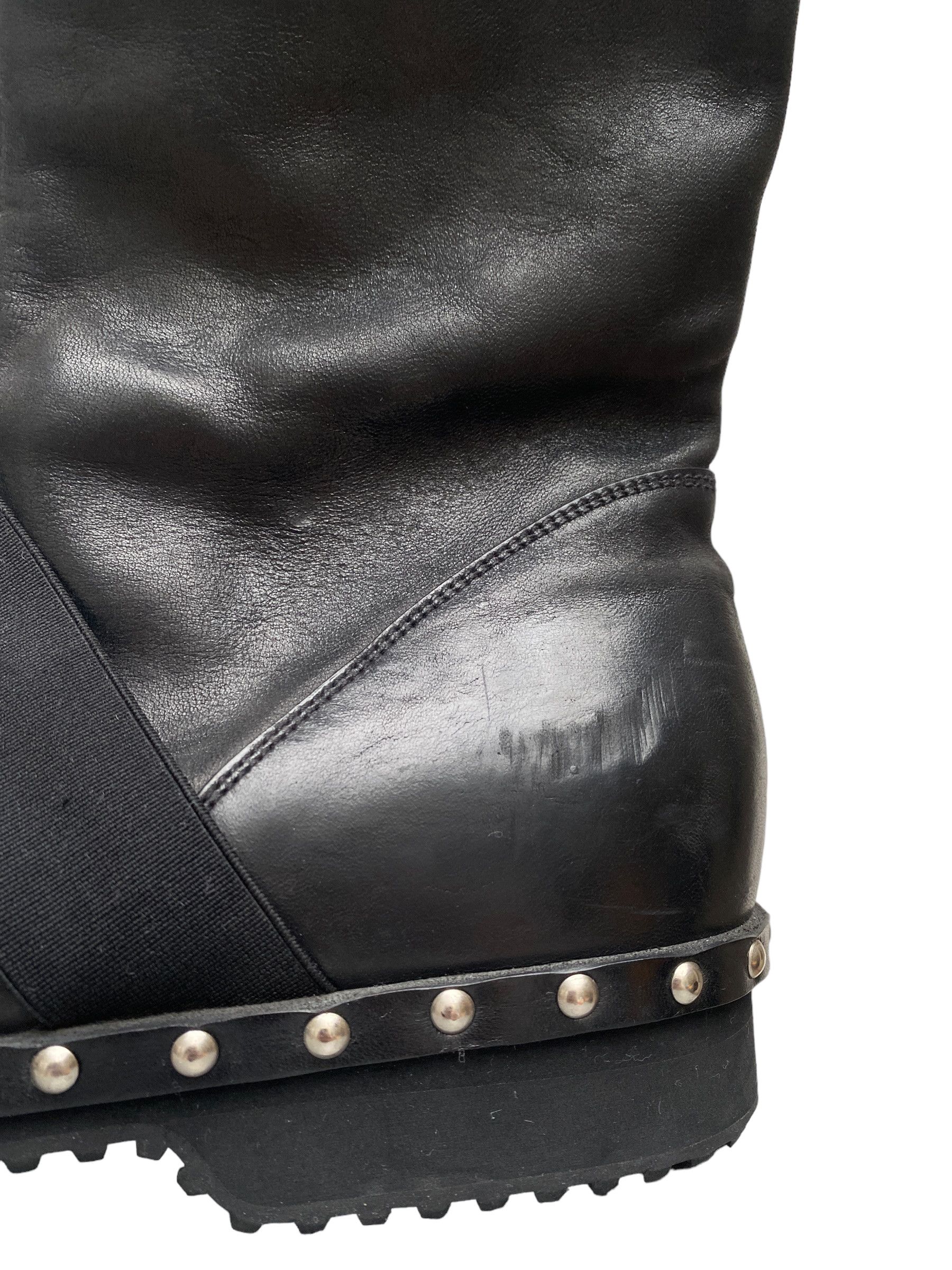 Premiata Black Leather Strap Studded boots Size US 10 / EU 43 - 10 Thumbnail