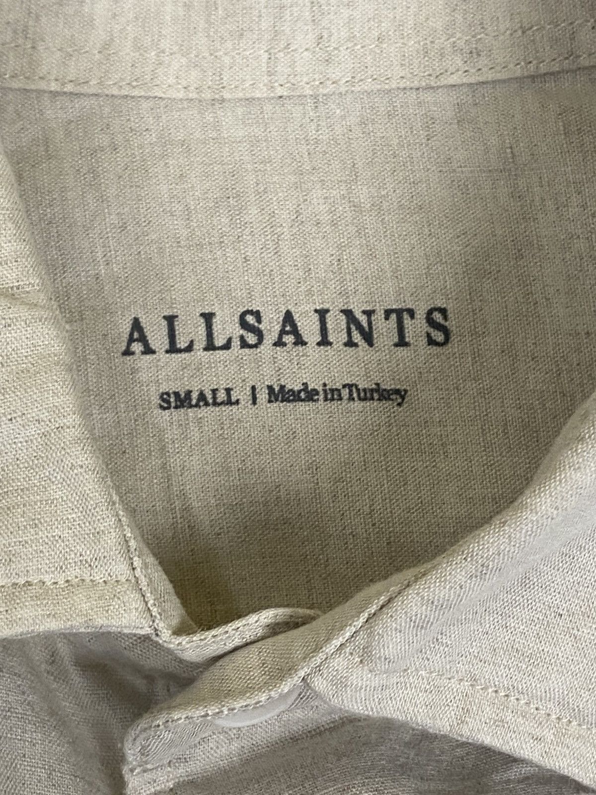 Allsaints AllSaints 100% Linen Button Shirt Size: S Old Money Style Size US S / EU 44-46 / 1 - 3 Thumbnail
