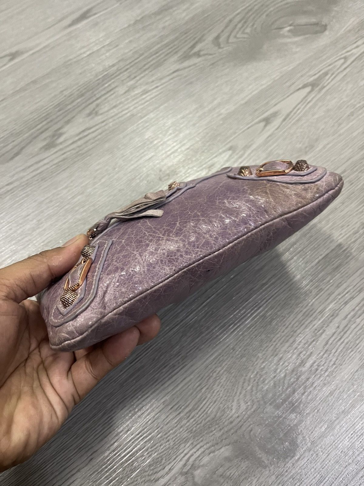 Balenciaga Balenciaga City purple leather Wallet Size ONE SIZE - 8 Thumbnail