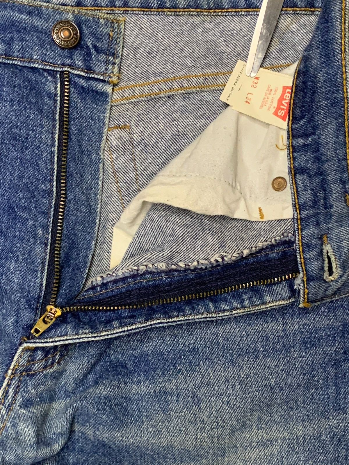 Levi's Vintage 90s Levis 510 USA Blue Mud Wash Style Jeans Size US 30 / EU 46 - 9 Thumbnail