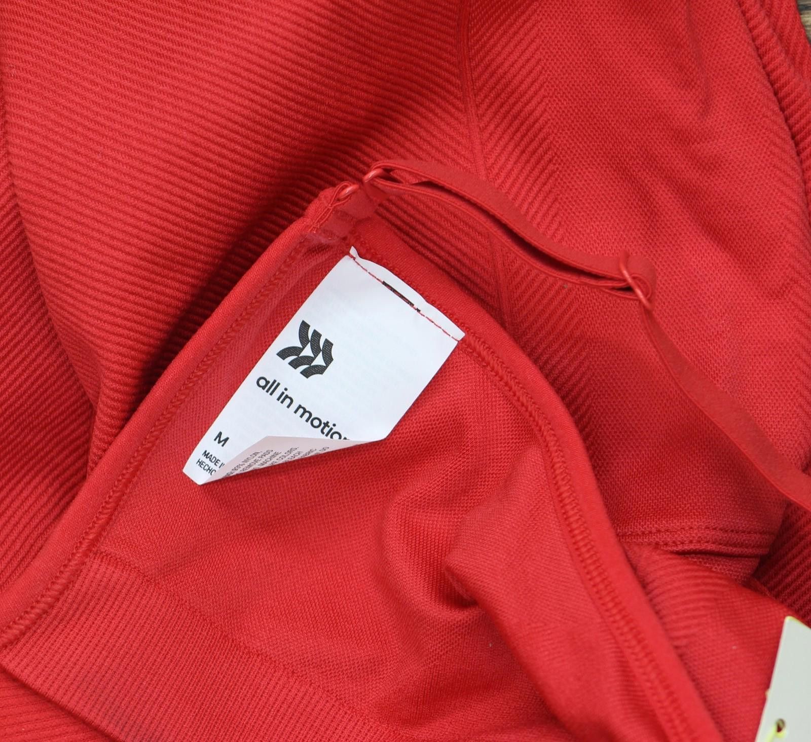 Designer All In Motion Neck Seamless Active Bodysuit 90513984 Red M Size 32" / US 10 / IT 46 - 4 Thumbnail