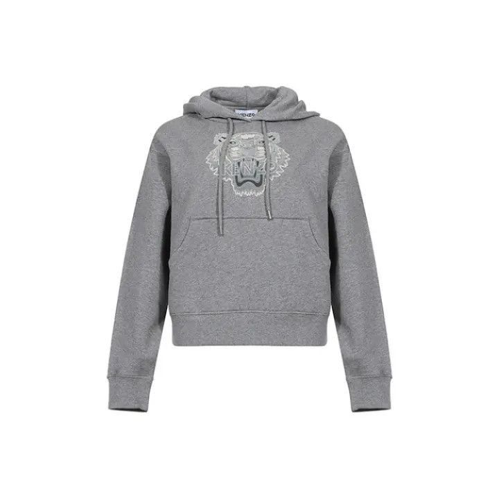Kenzo Kenzo Tiger Flock Graphic Hoodie for Women -2507 Size XL / US 12-14 / IT 48-50 - 1 Thumbnail