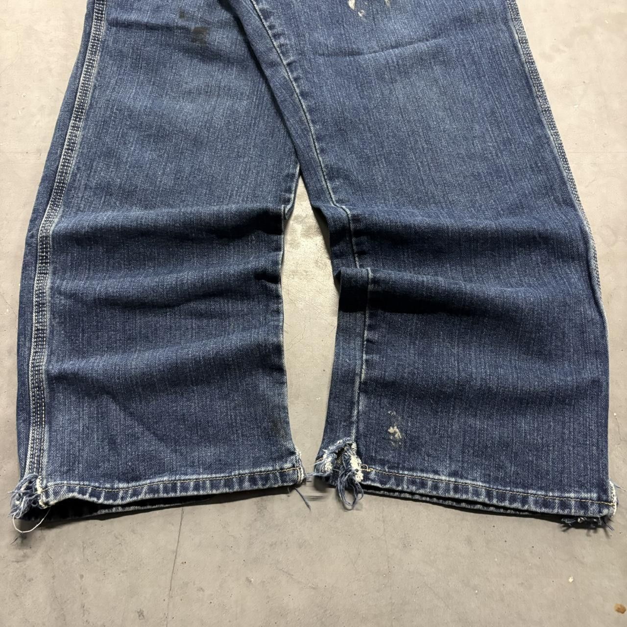 Dickies Crazy Vintage Y2K/2000s Baggy Wideleg Workwear Style Dickies Stained Carpenter Dark Wash Denim Jeans! Size US 40 / EU 56 - 5 Thumbnail