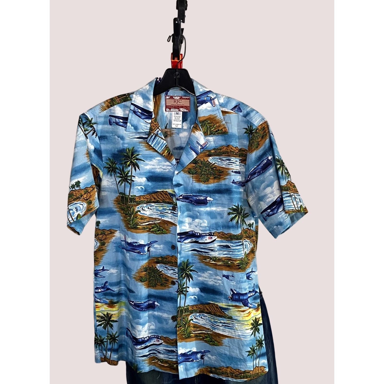 Vintage RJC Made Hawaii World War 2 Airplanes Shirt Medium M Size US M / EU 48-50 / 2 - 1 Thumbnail