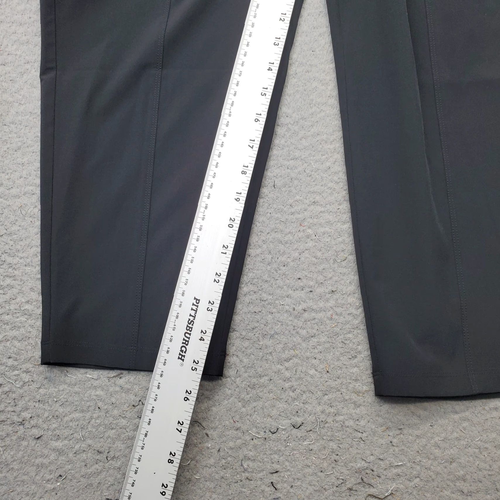 Lou & Grey Lou & Grey Womens Sweatpants Black Stretch Drawstring Waist Straight Leg Size L Size 36" / US 14 / IT 50 - 4 Thumbnail