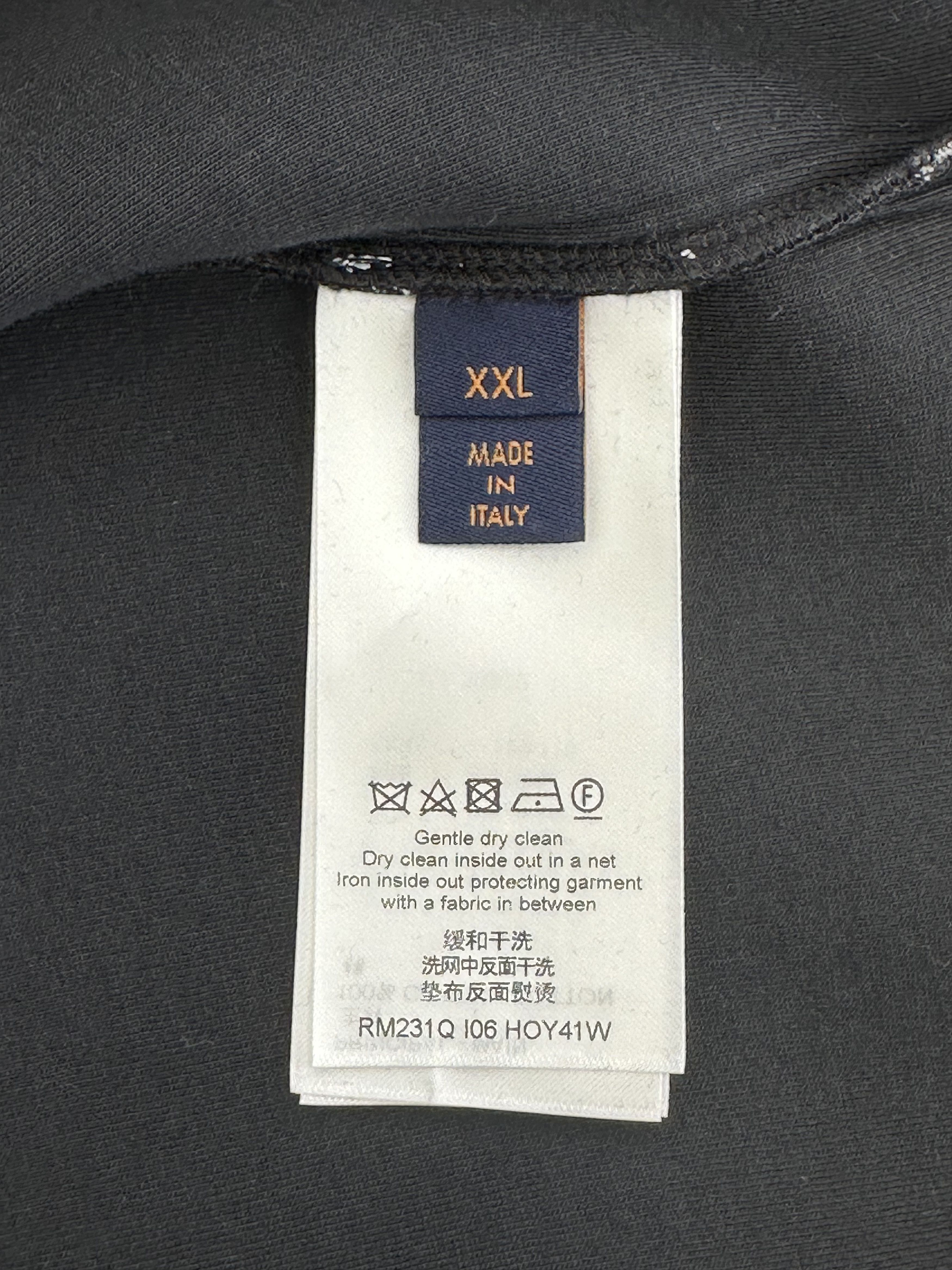 Louis Vuitton Louis Vuitton Black & White Gradient Monogram Sweater Size US XXL / EU 58 / 5 - 4 Thumbnail