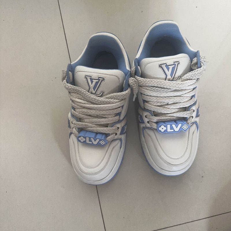 Louis Vuitton Louis Vuitton Trainer Maxi Leather Low-Top Sneakers -2505 Size US 6 / IT 36 - 2 Thumbnail