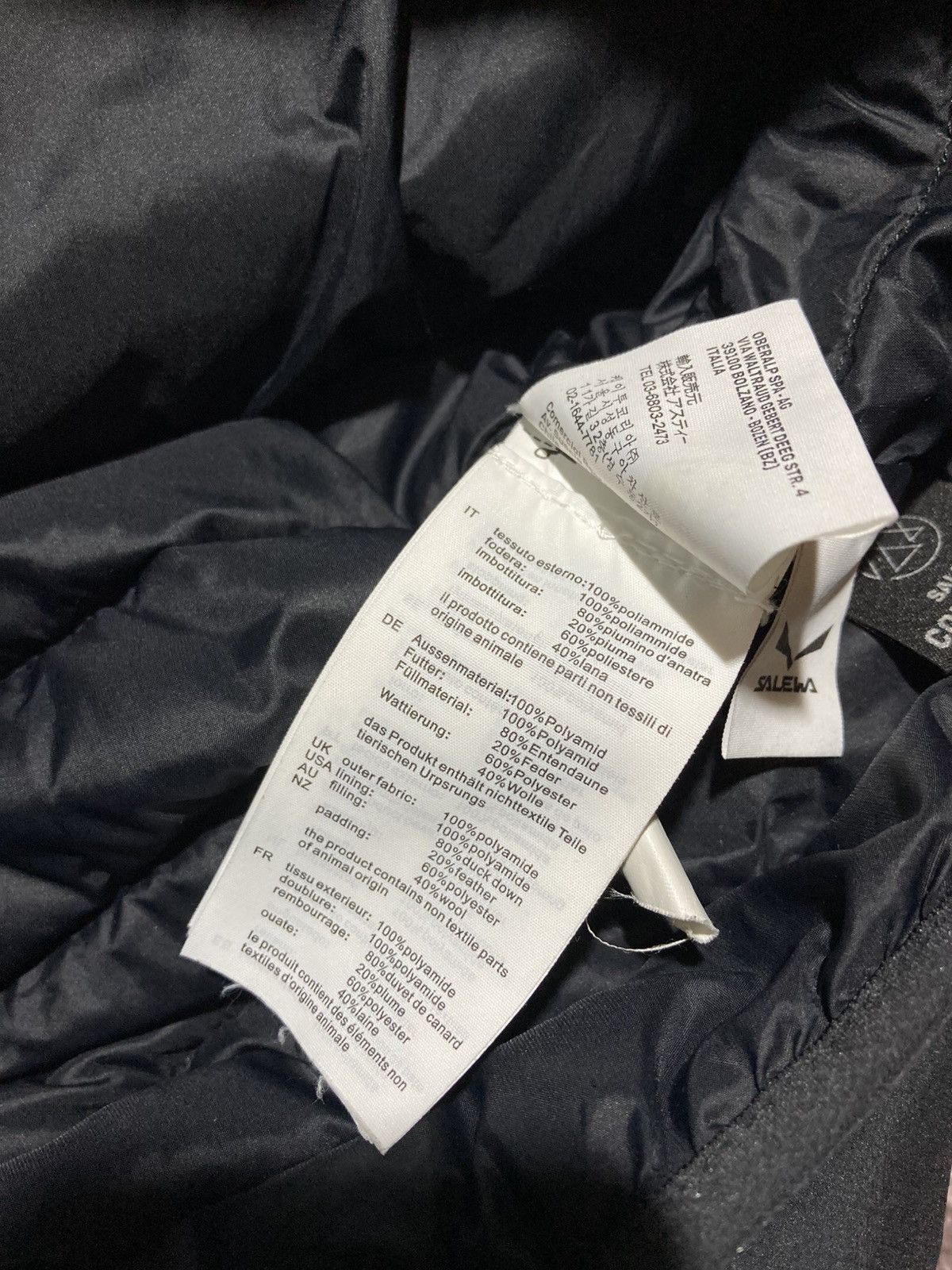 SALEWA Brenta Down Hooded Jacket Black Alpine Outdoor