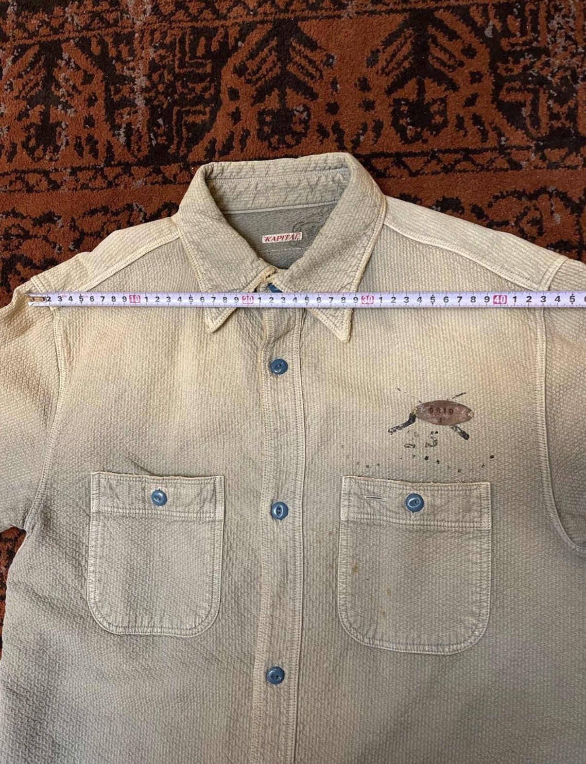 Kapital Kapital Kountry Series Mud-Dyed Sun-Faded Vintage Shirt Size US S / EU 44-46 / 1 - 4 Thumbnail