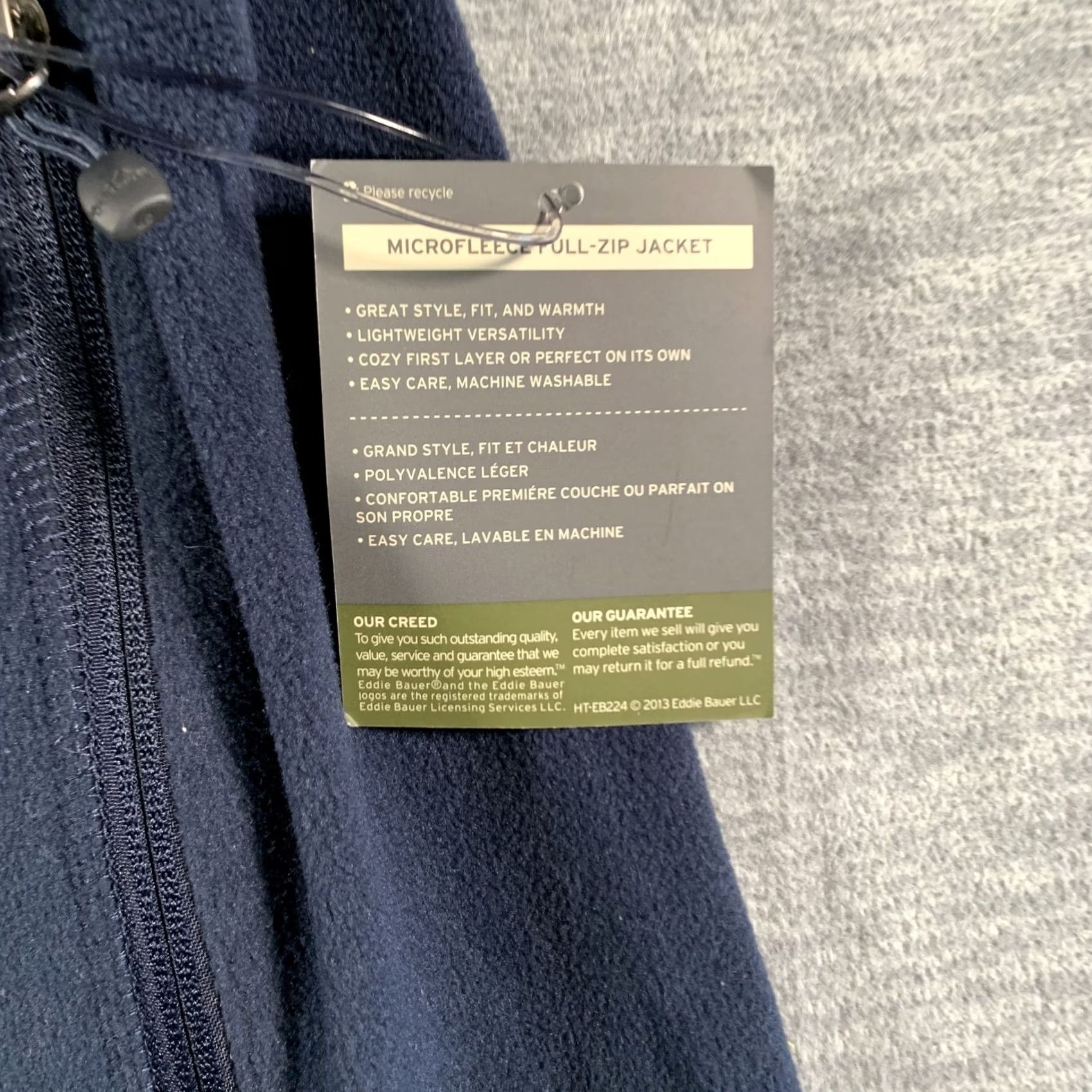 Eddie Bauer Eddie Bauer Navy Blue Microfleece Full Zip SDRM BUMBLE Embroidered Jacket Size US XXL / EU 58 / 5 - 5 Thumbnail
