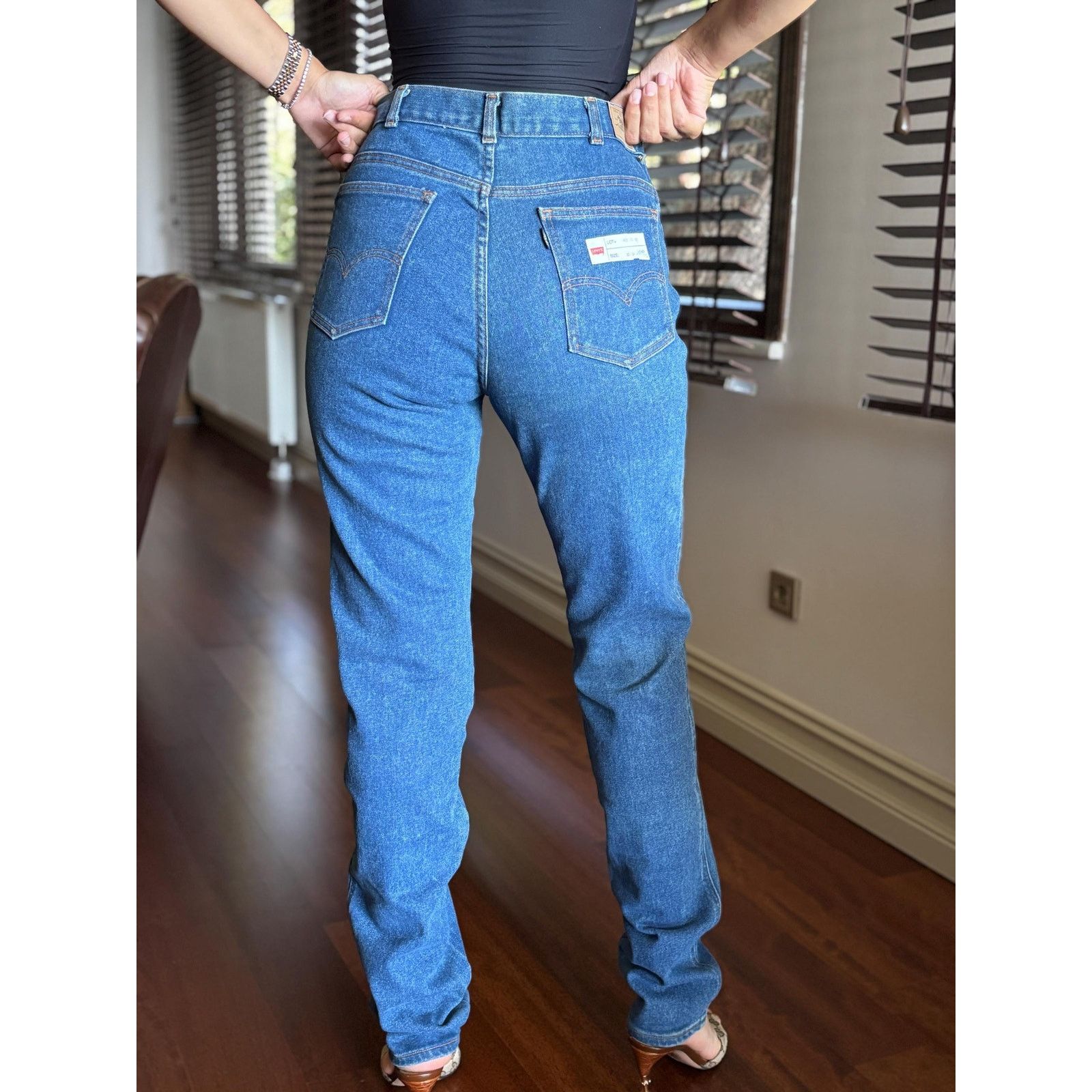 Levi's Deadstock Levi's 442 Jeans 33x34 80s High Waist NWT Vintage Size US 33 - 2 Thumbnail