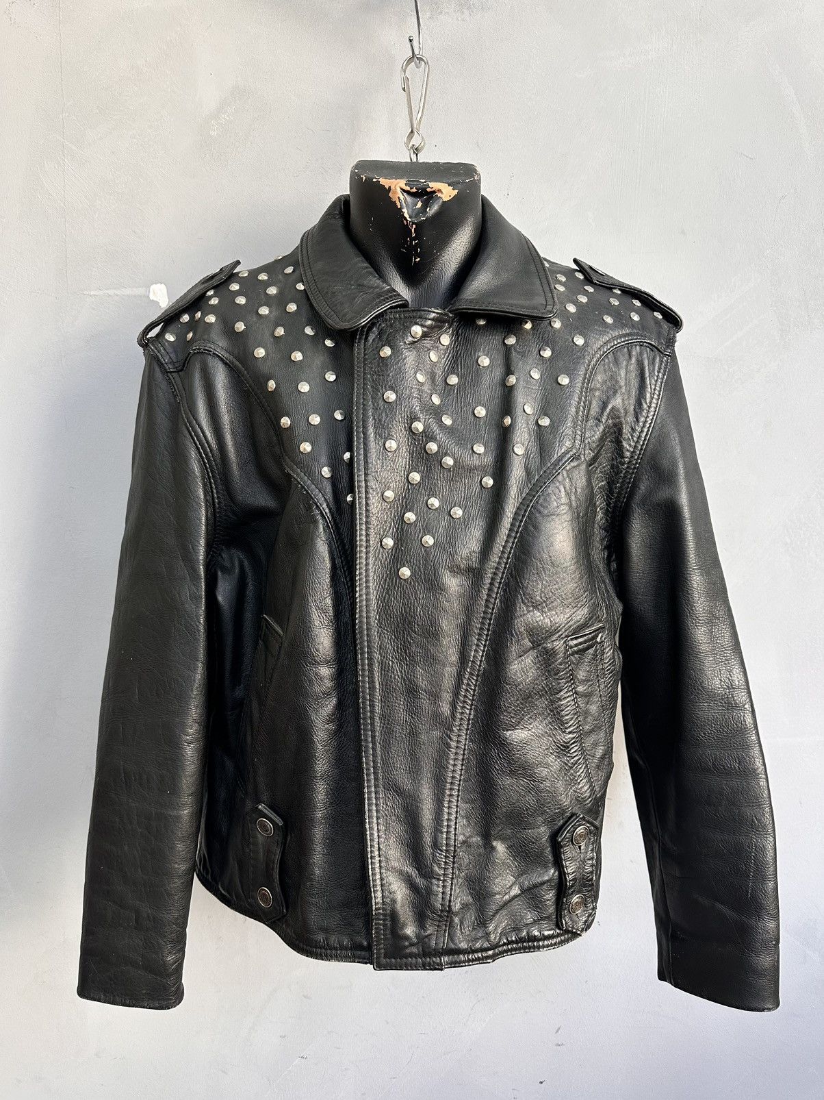 14th Addiction Vintage Leather Jacket Schott Racing Moto Y2K Avantgarde GOA Size US M / EU 48-50 / 2 - 1 Thumbnail