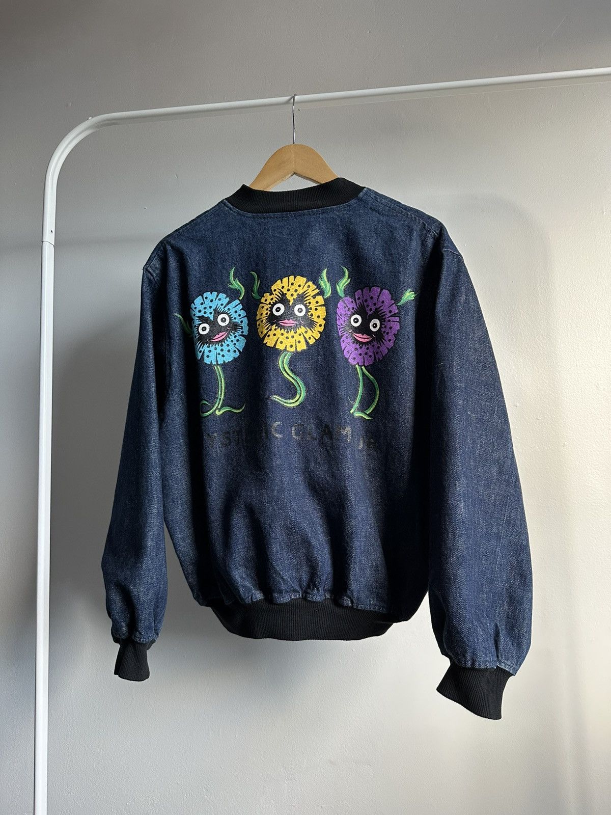 Hysteric Glamour Hysteric Glamour Flower Graphic Denim Bomber Jacket Size US M / EU 48-50 / 2 - 2 Thumbnail