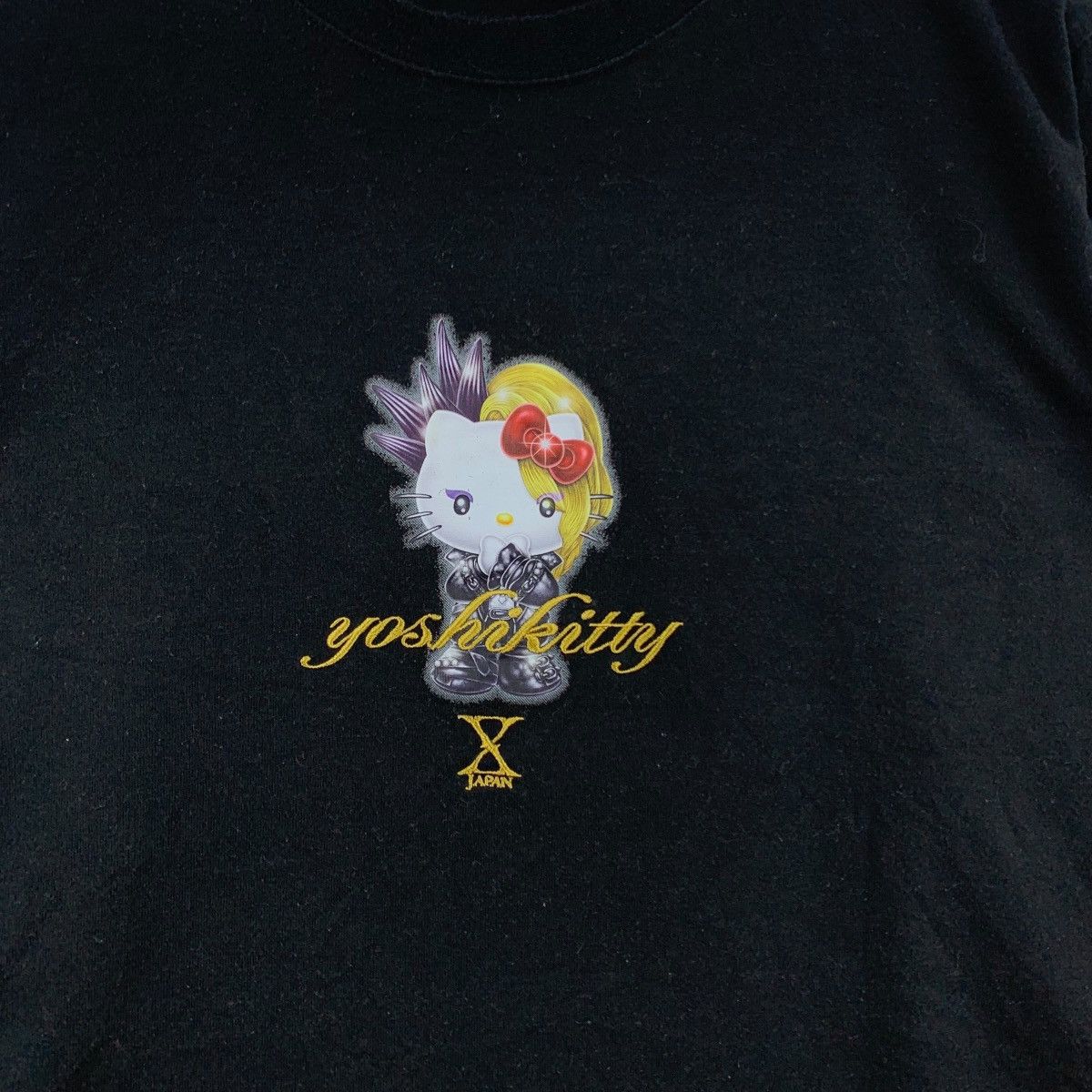 Japanese Brand YOSHIKITTY X JAPAN Hello Kitty Japanese Band Tshirt Size US L / EU 52-54 / 3 - 3 Thumbnail