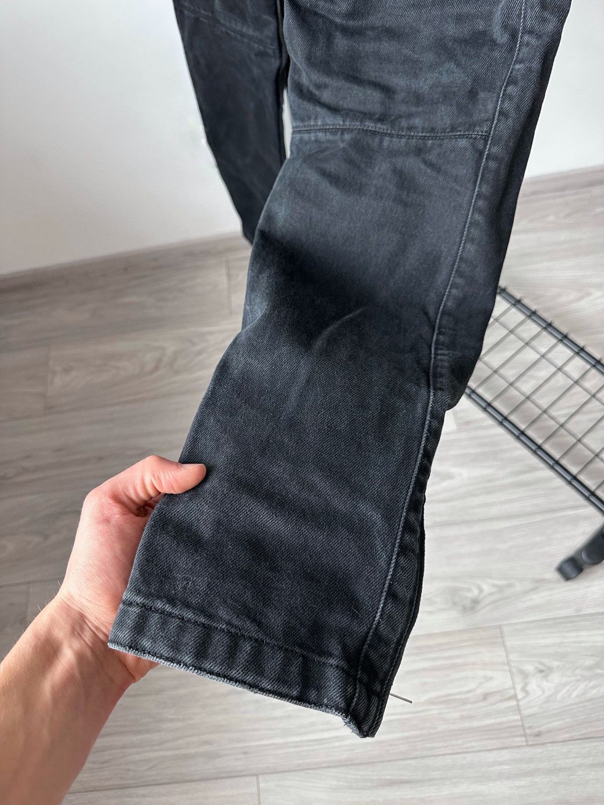H&M × Isabel Marant FW13 Isabel Marant x H&M Black Washed Denim Biker Jeans Size US 36 / EU 52 - 15 Thumbnail