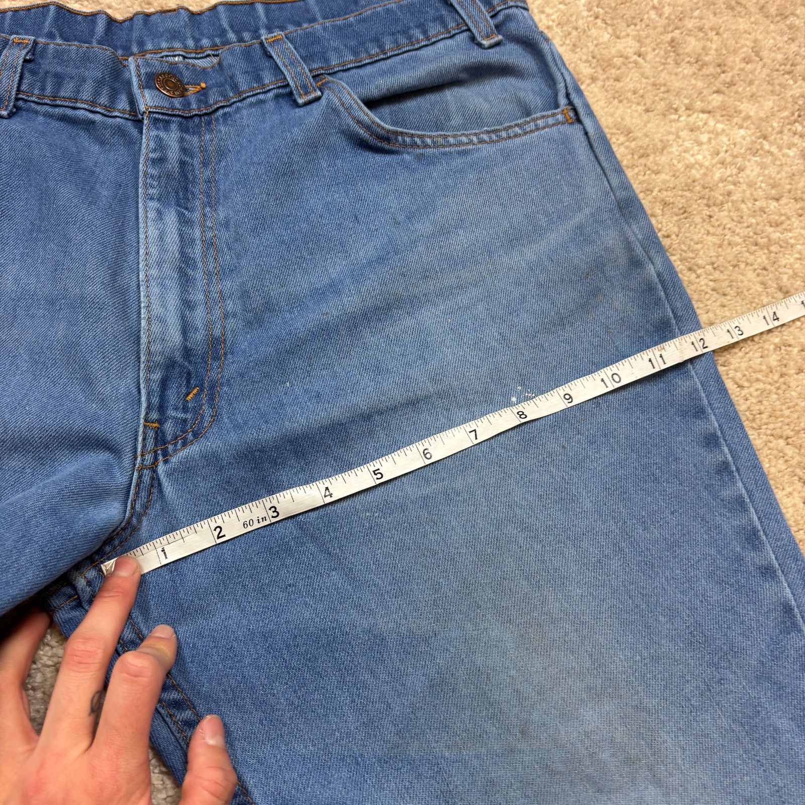 Levi's × Vintage Vintage 80s Levi's 549 Orange Tab Loose Jeans Men's 36x29 Size US 36 / EU 52 - 7 Thumbnail