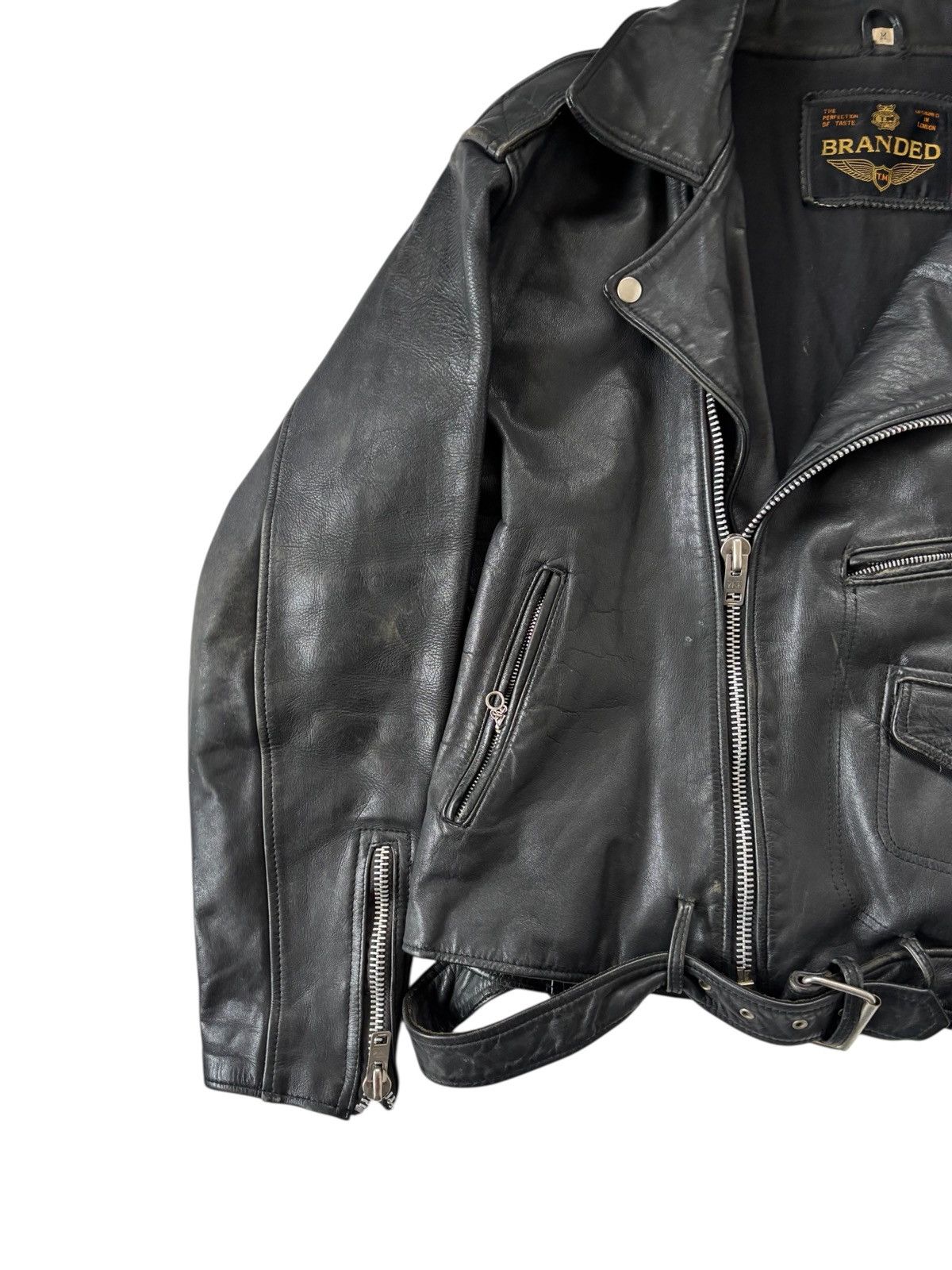 Vintage Vintage Biker Leather Jacket Size US M / EU 48-50 / 2 - 5 Thumbnail